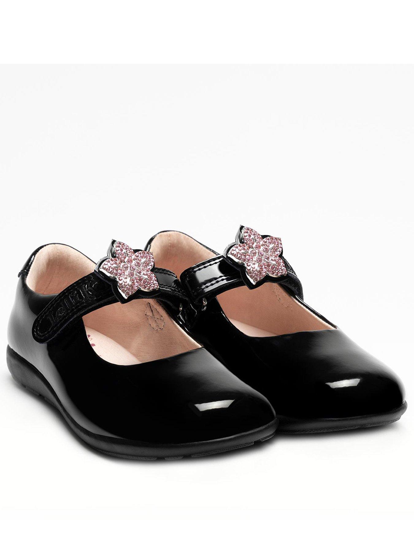 Lelli Kelly Daisy Patent Interchangeable Accessory School Shoe G Fit