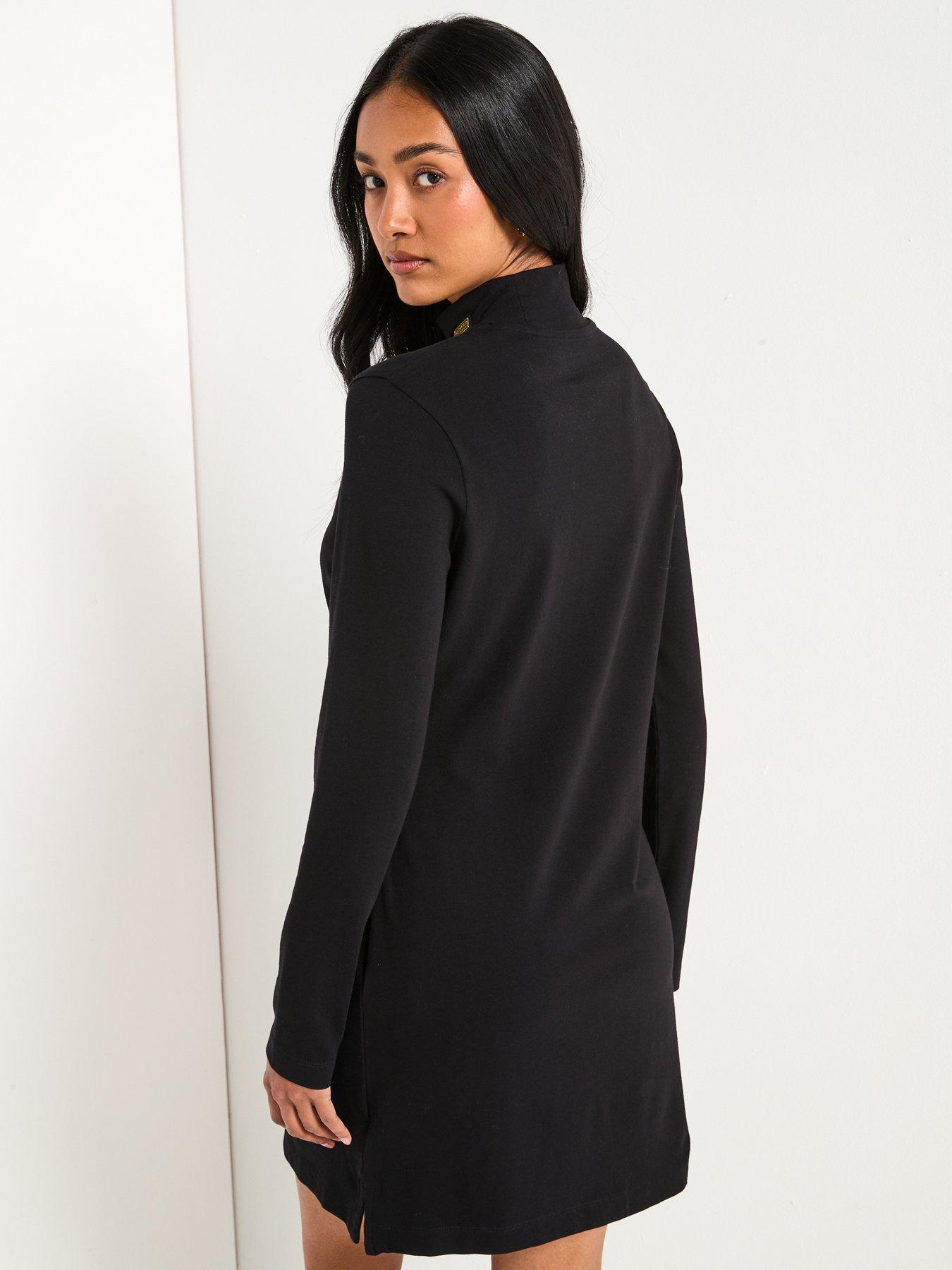 Image 2 of 6 of Barbour International Kylie Jersey&nbsp;Mini Dress - Black