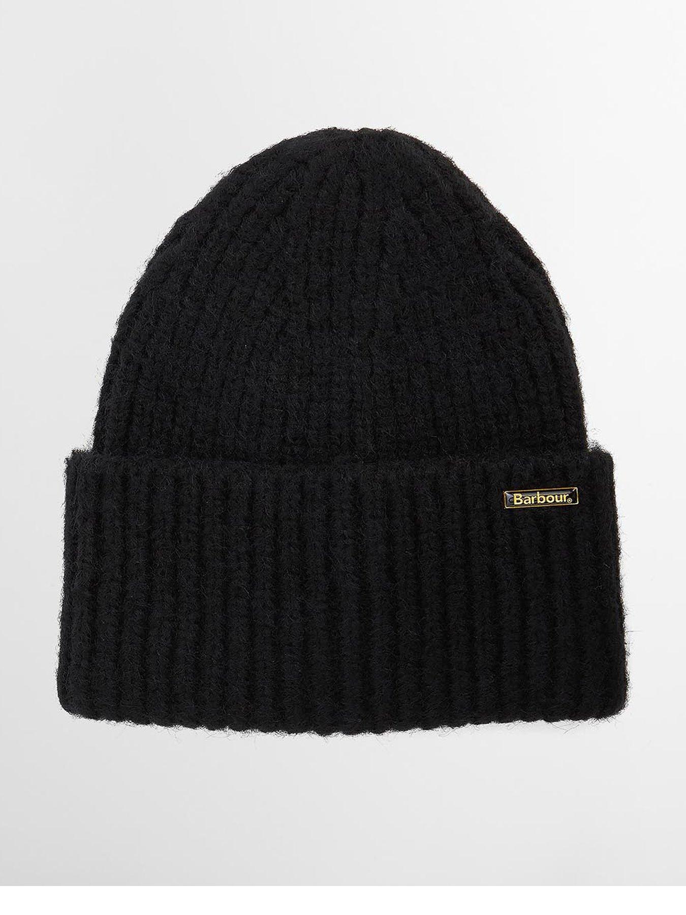 Image 1 of 4 of Barbour Meryl Beanie Hat - Black
