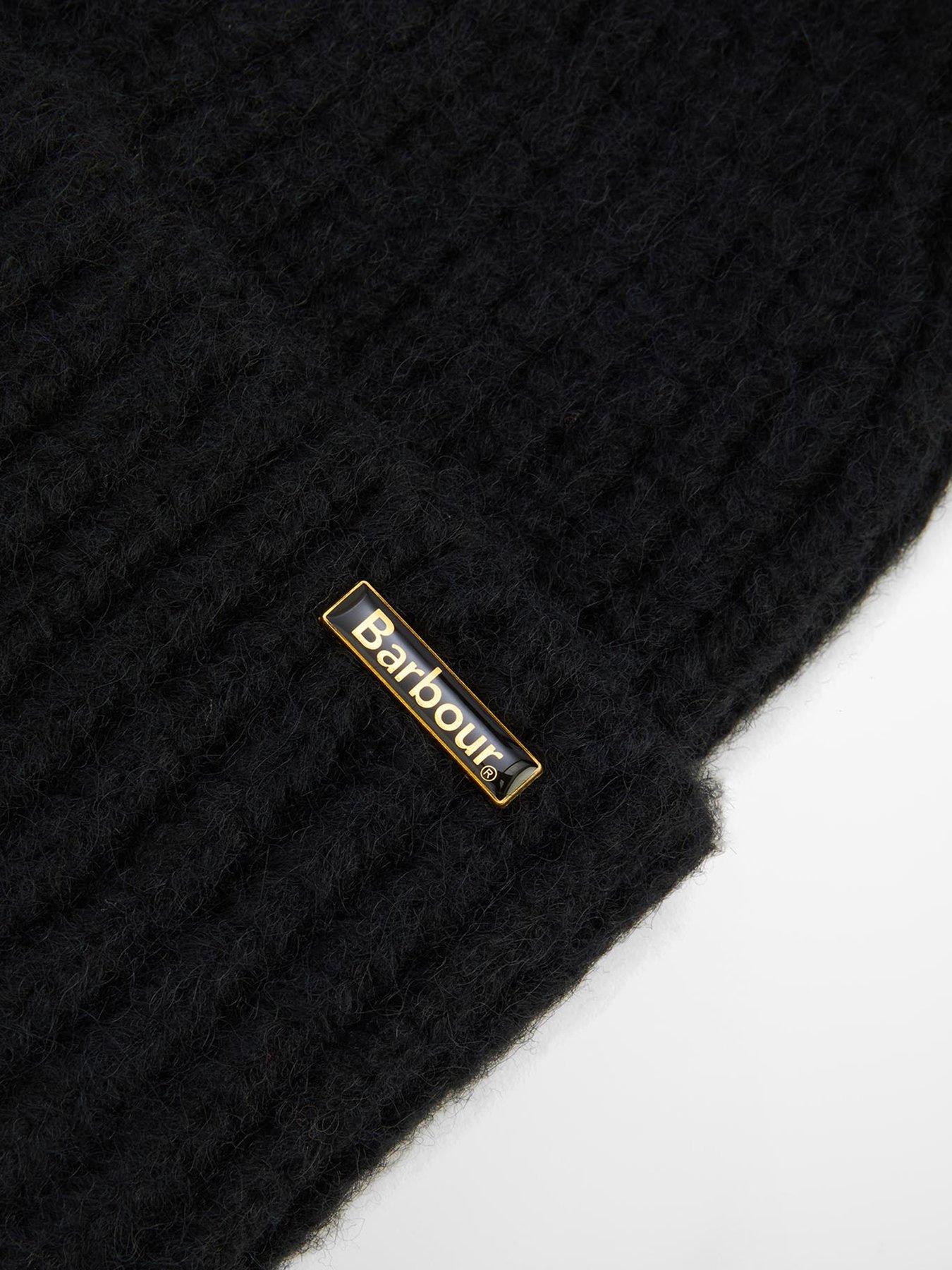 Image 3 of 4 of Barbour Meryl Beanie Hat - Black