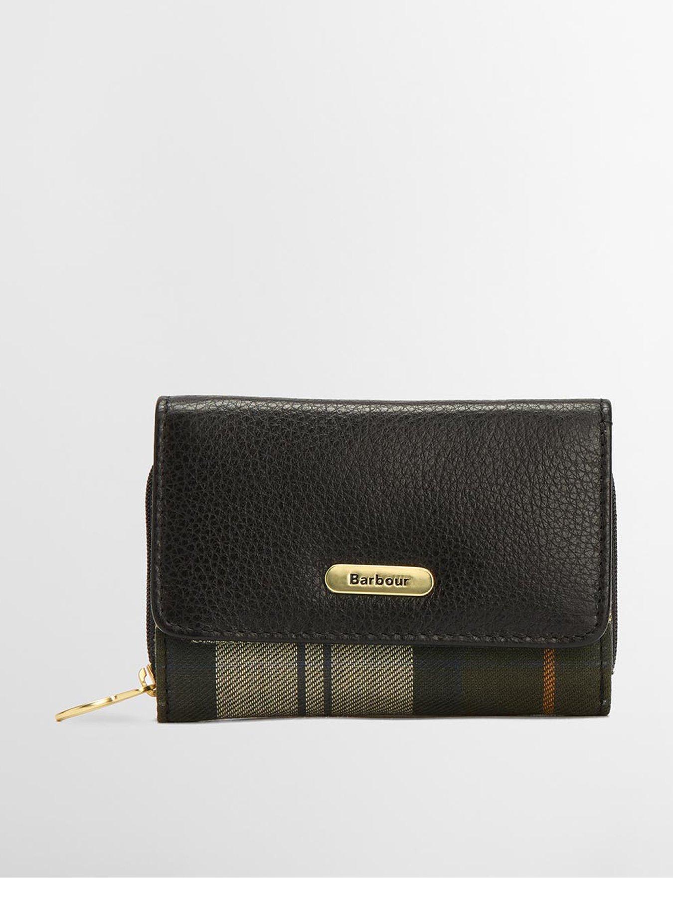 Barbour Rosa Leather French Purse - Black