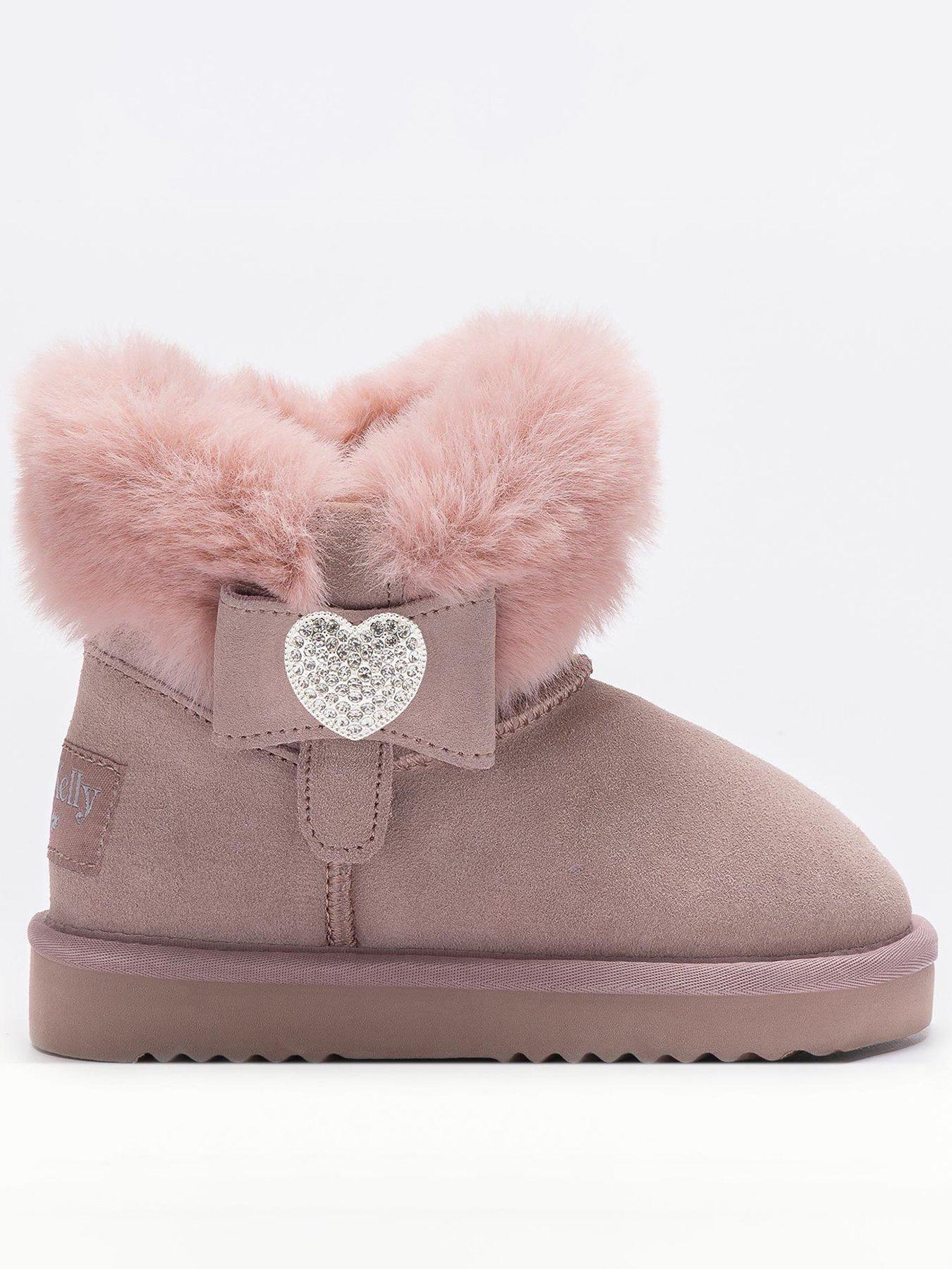 Image 1 of 4 of Lelli Kelly Suede&nbsp;Boots -&nbsp;Zoey Stivale - Pink