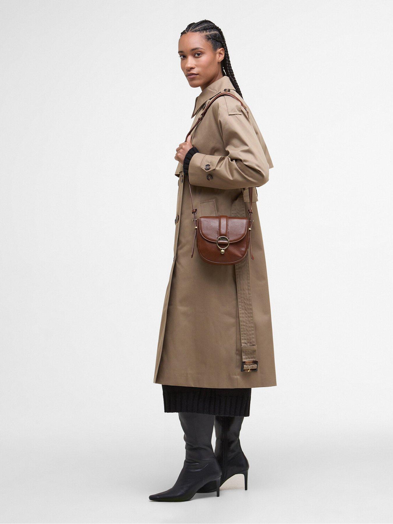 Image 2 of 5 of Barbour Elm Leather Crossbody Bag - Brown