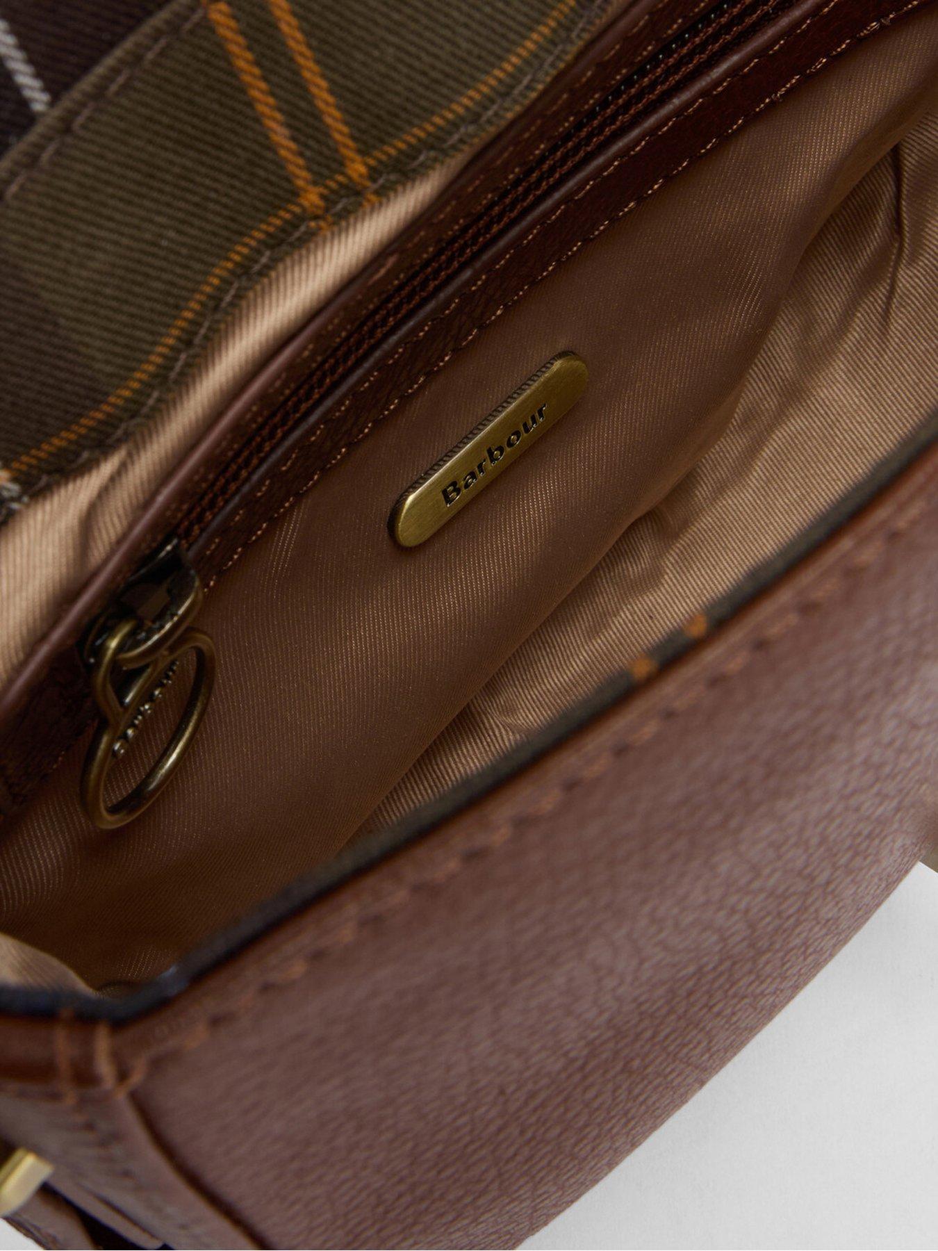 Image 5 of 5 of Barbour Elm Leather Crossbody Bag - Brown