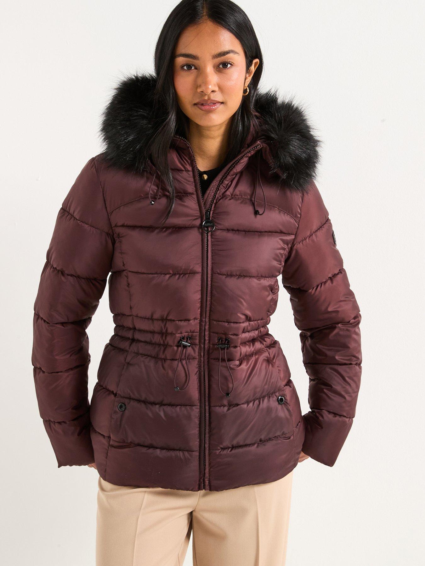 Barbour International Cher Puffer Jacket - Red