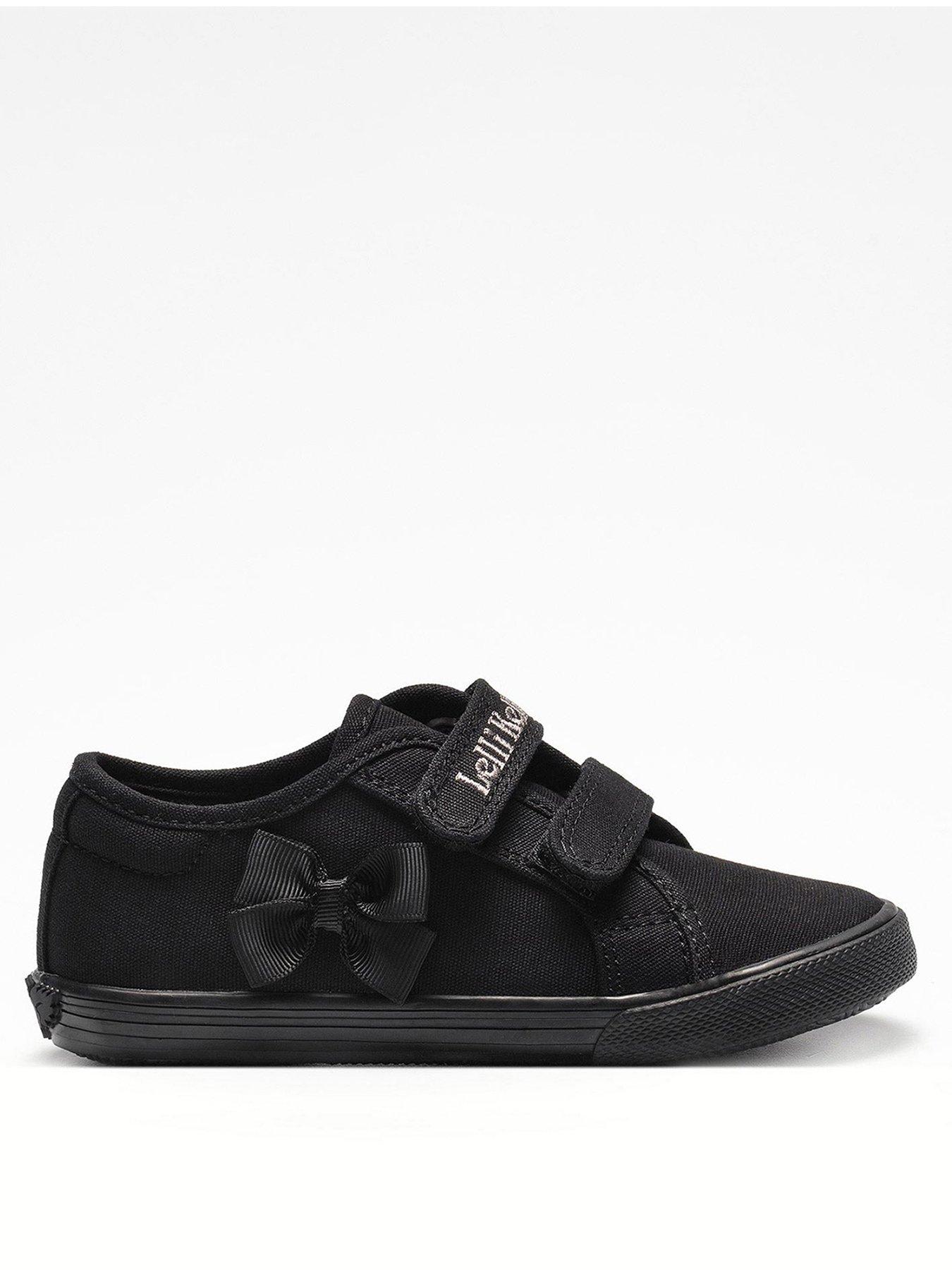 Image 2 of 4 of Lelli Kelly Lily Canvas School Shoe - Black