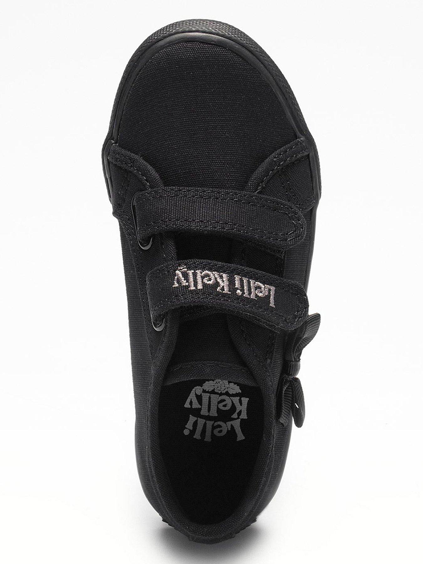 Image 4 of 4 of Lelli Kelly Lily Canvas School Shoe - Black