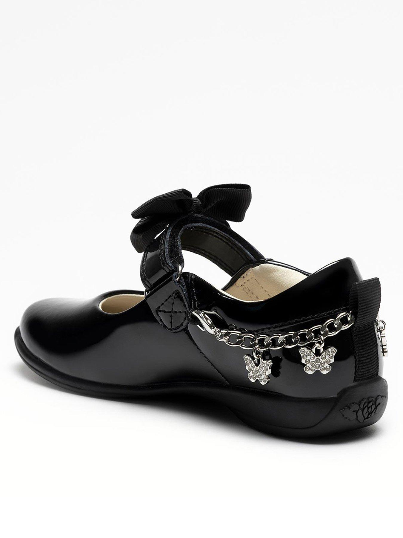 Image 3 of 4 of Lelli Kelly Izzy Patent Removeable Bracelet Bow School Shoe - Black