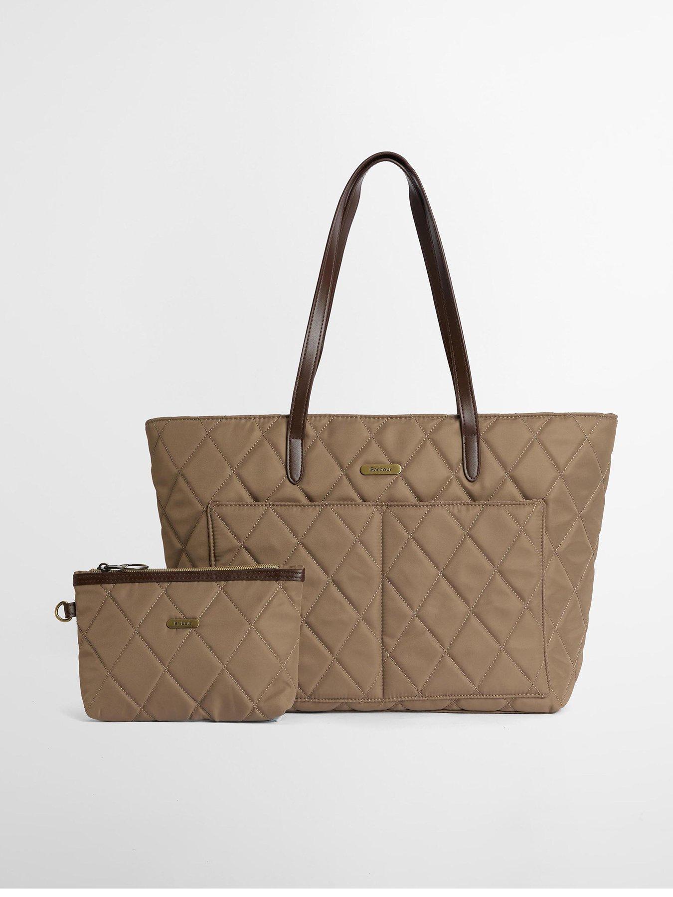 Barbour Quilted Tote Bag - Beige