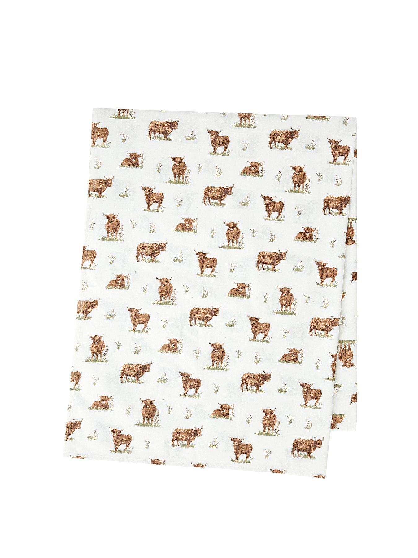 Image 2 of 3 of Catherine Lansfield Angus Highland Cow Table Cloth- 137x178cm