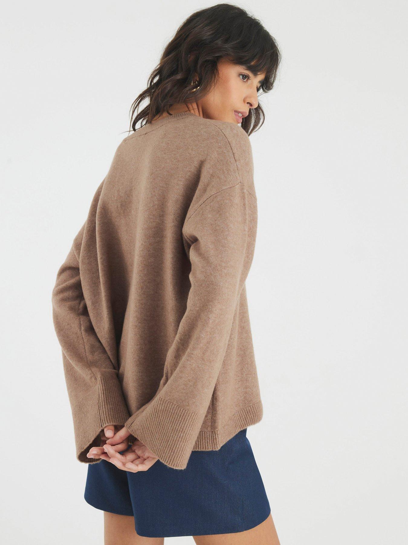 river-island-crew-jumper-brownstillFront