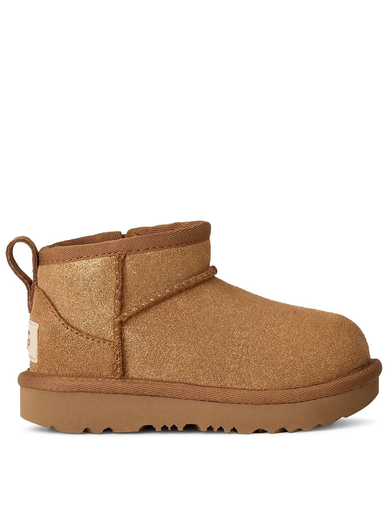 UGG Infant Classic Ultra Mini Dazzle Boots - Brown