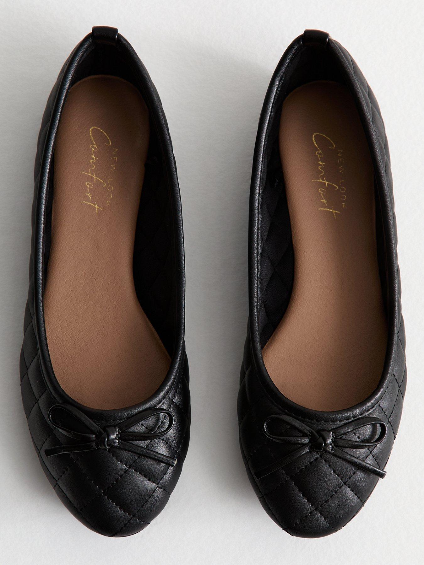 new-look-quilted-faux-leather-ballet-flats-blackoutfit