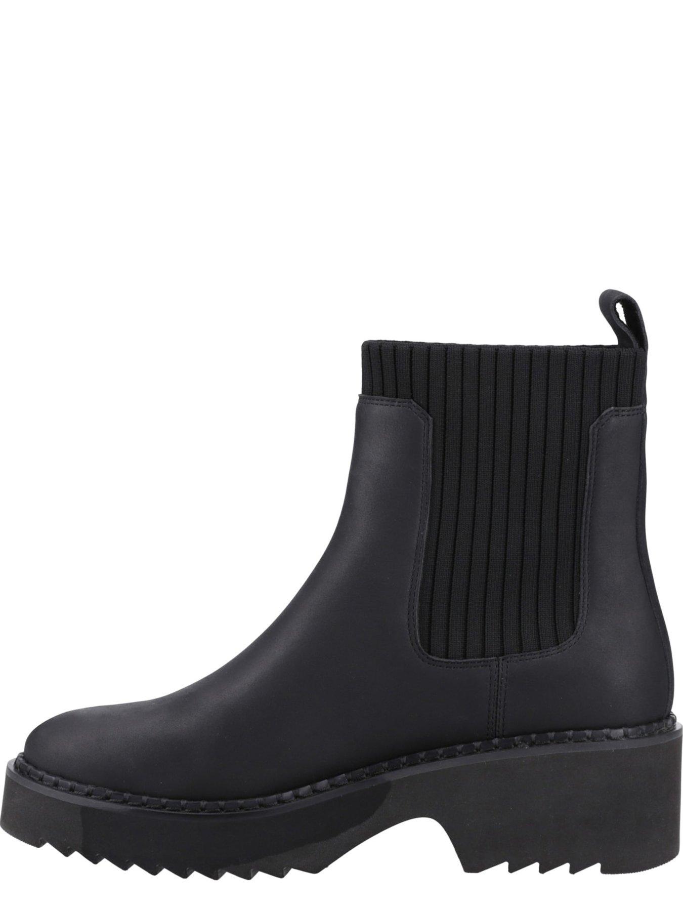 Image 4 of 5 of TOMS Millie Water Resistant Leather Boot - Black