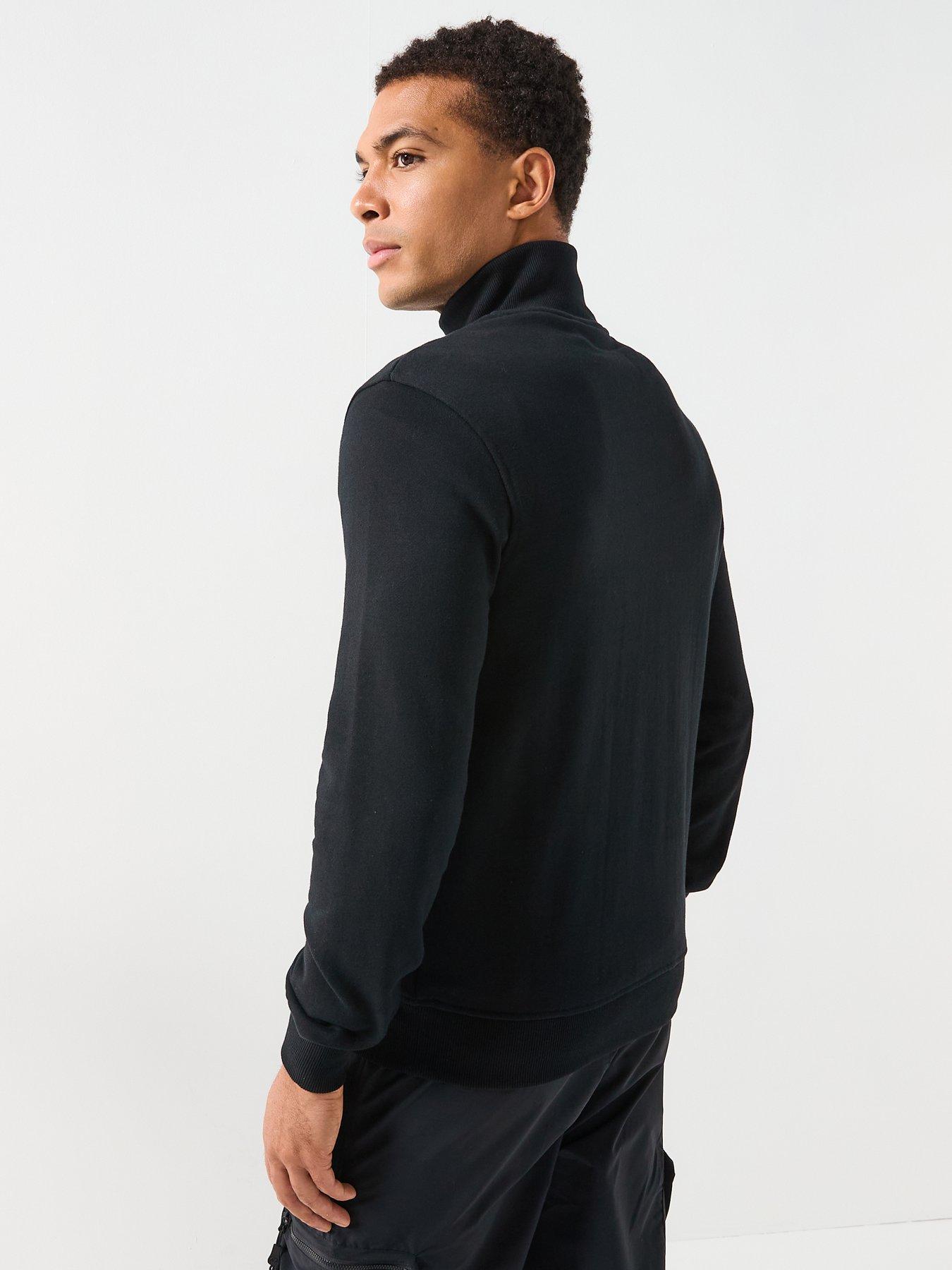 ellesse-mens-pelegrini-14-zip-blackstillFront