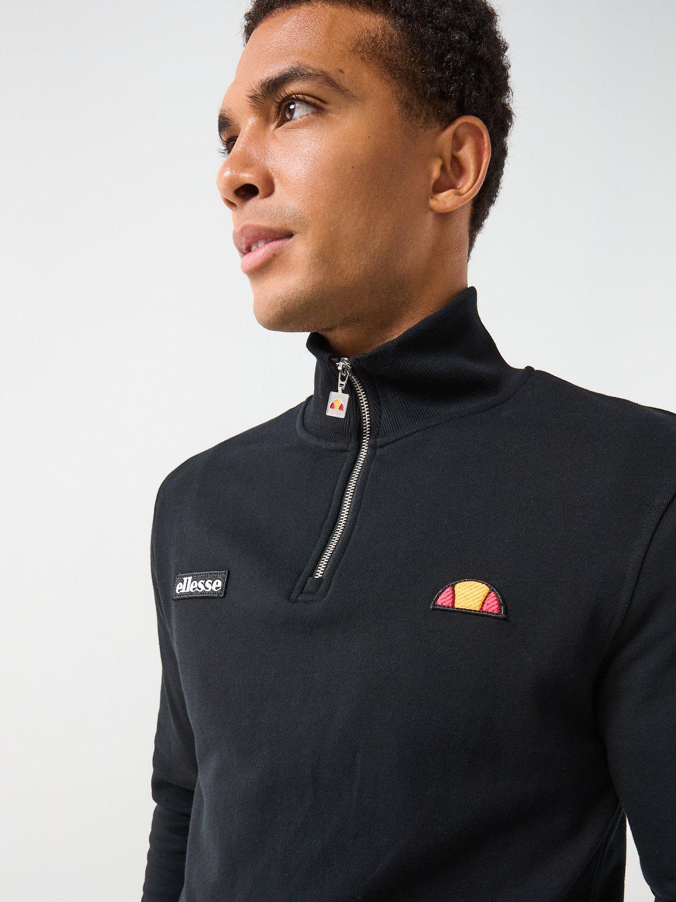 ellesse-mens-pelegrini-14-zip-blackoutfit