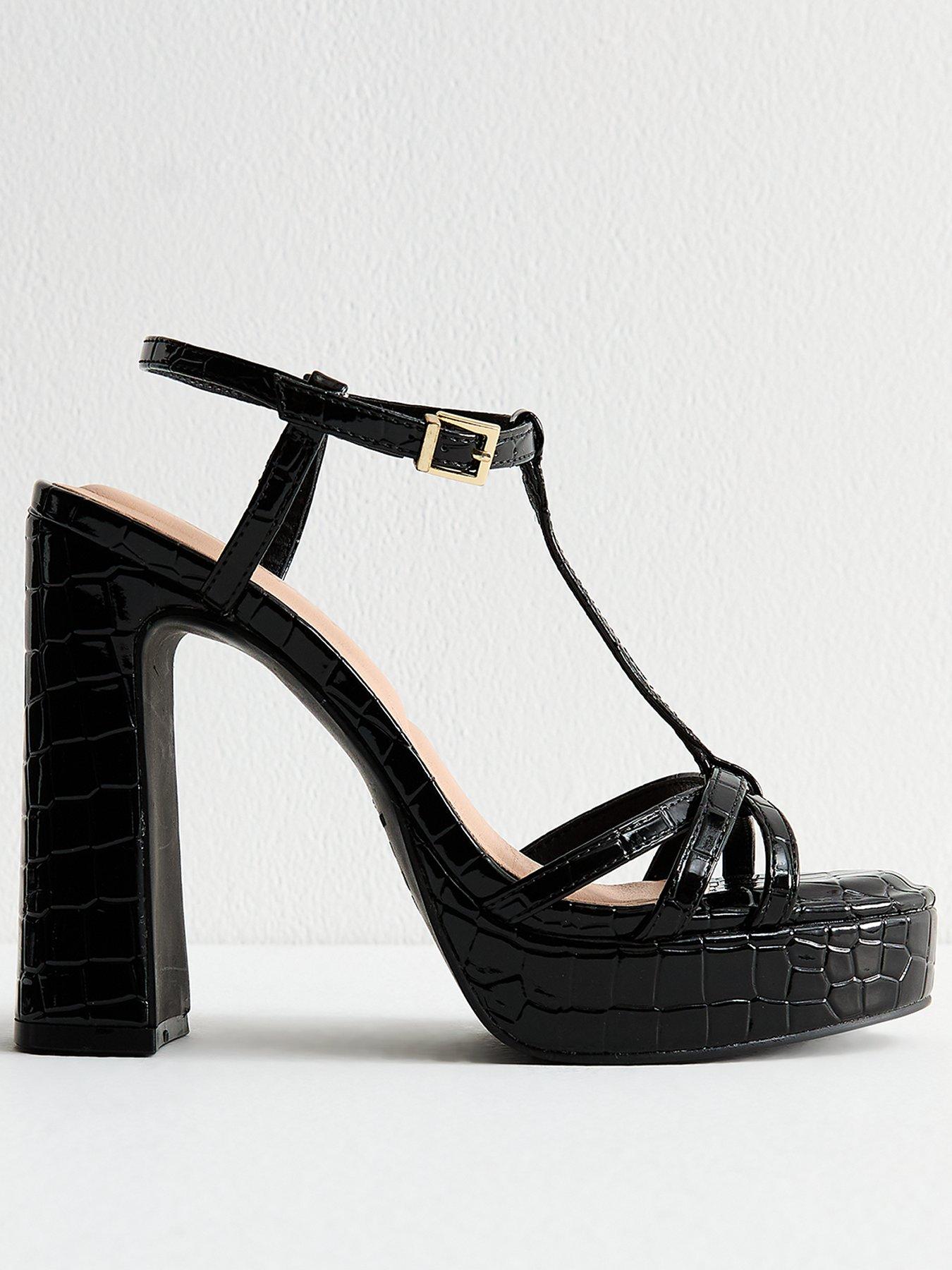 new-look-croc-effect-platform-sandals-black