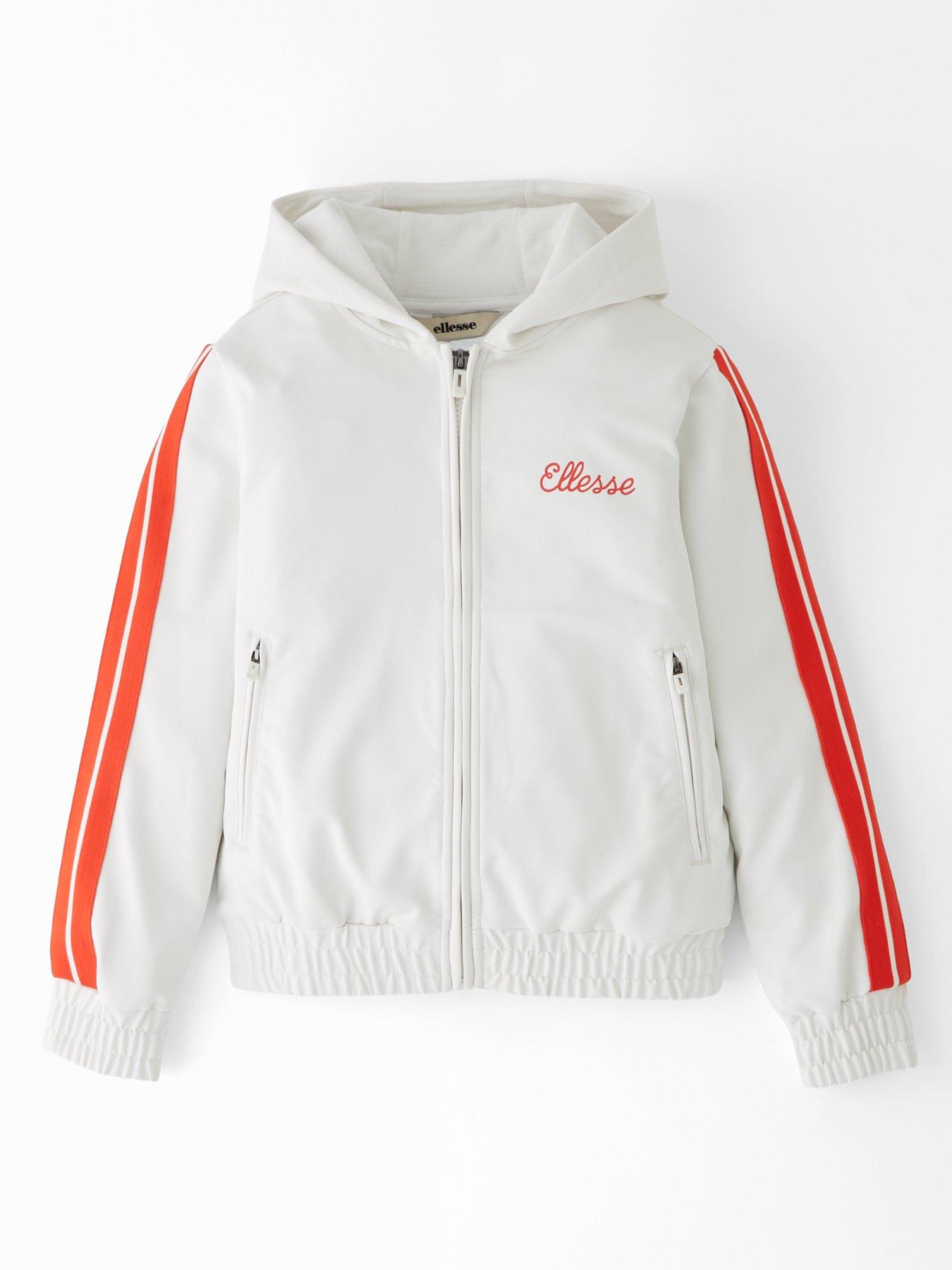 Ellesse Junior Andosi Full Zip Hoodie - Off White