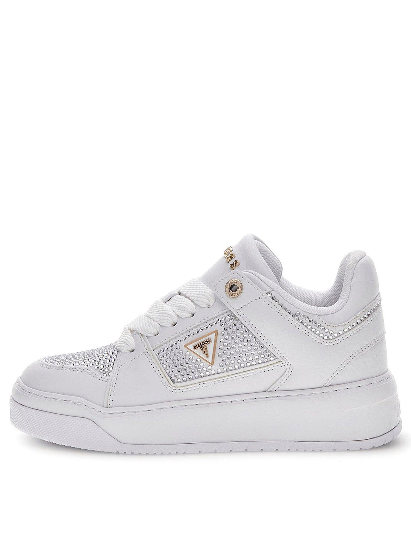 Guess Delove2 Crystal Sneaker - White