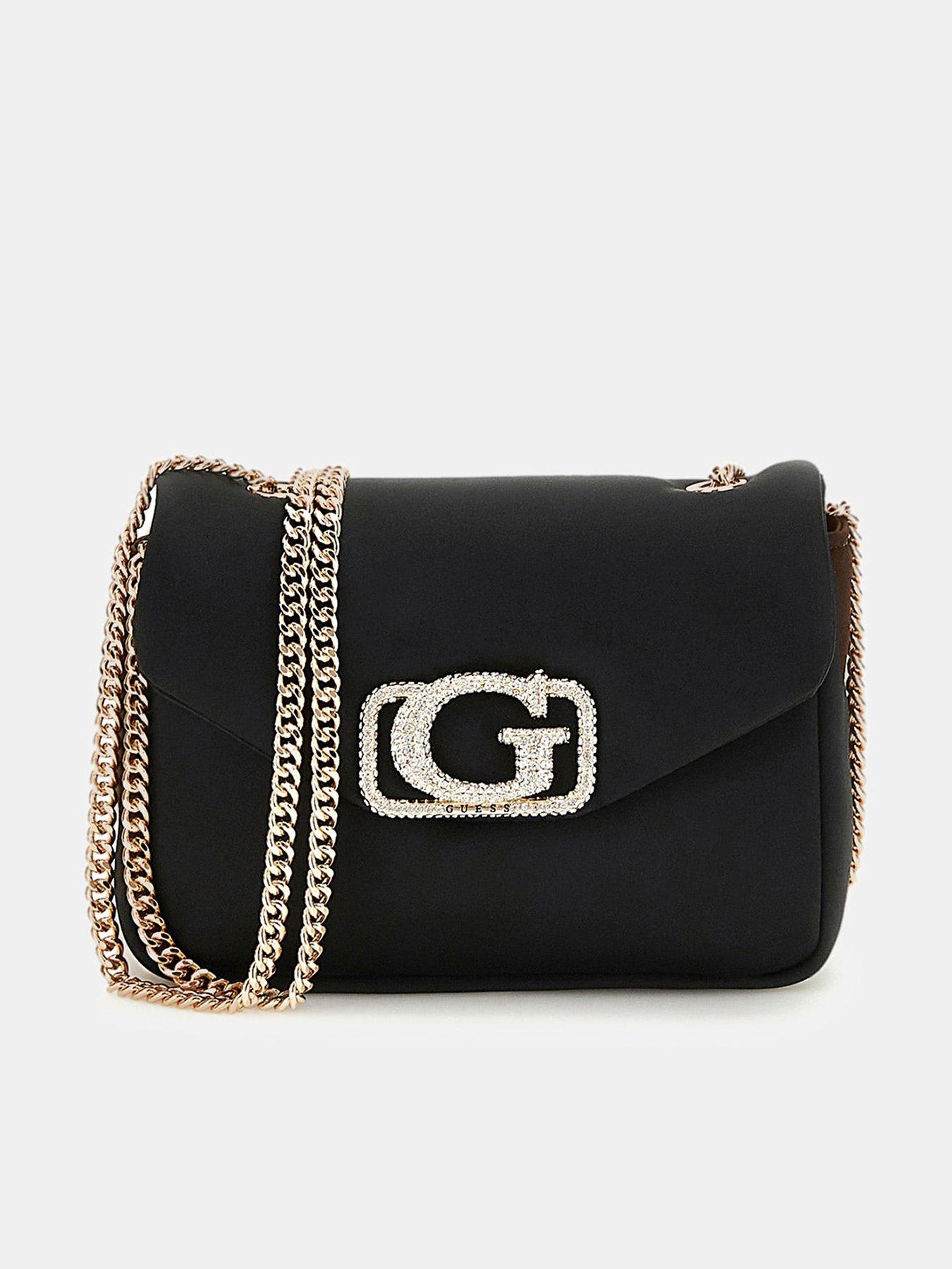Guess Prue Mini Convertible Crossbody Flap - Black