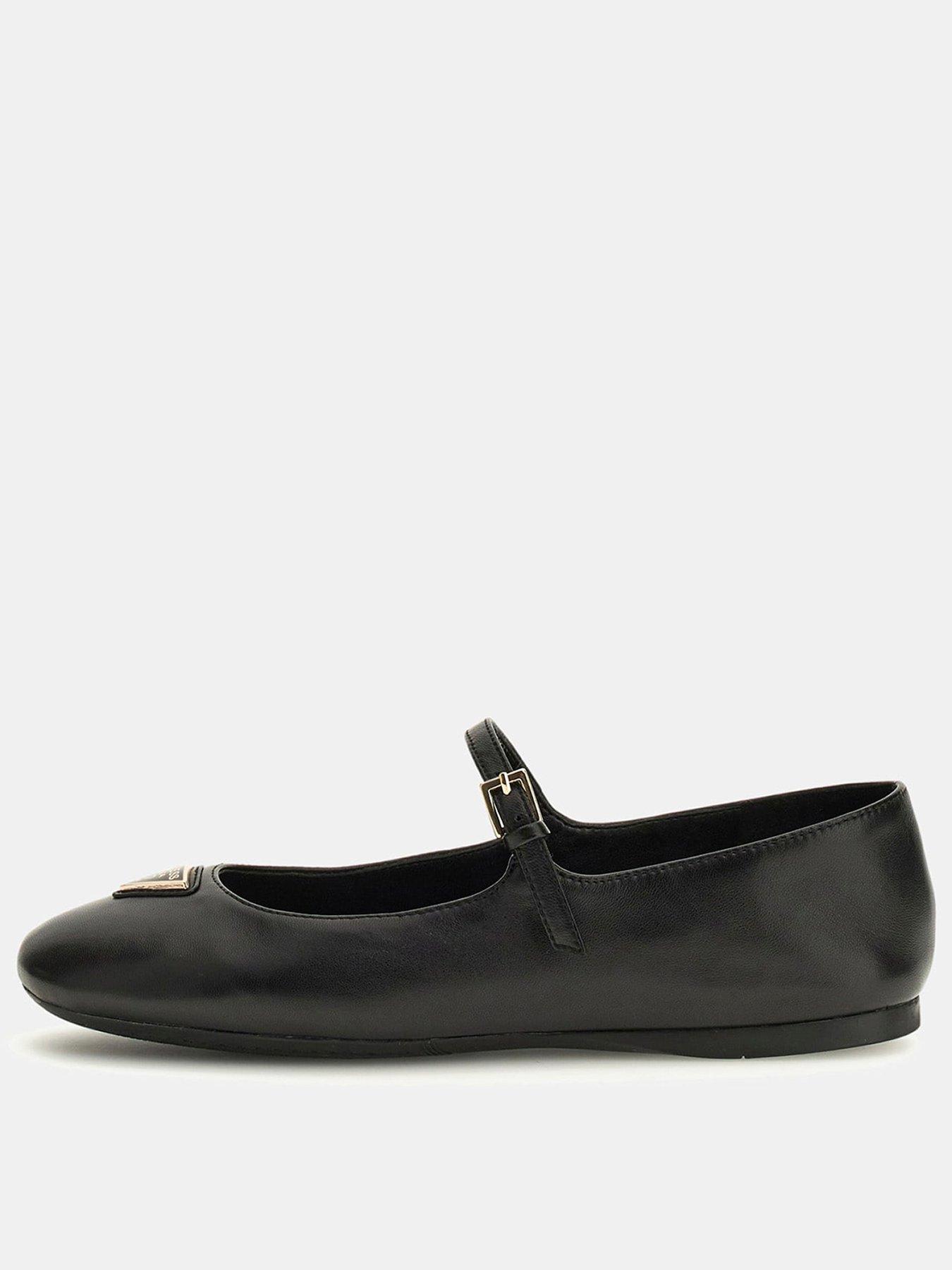 guess-kalida-logo-ballet-pump-black