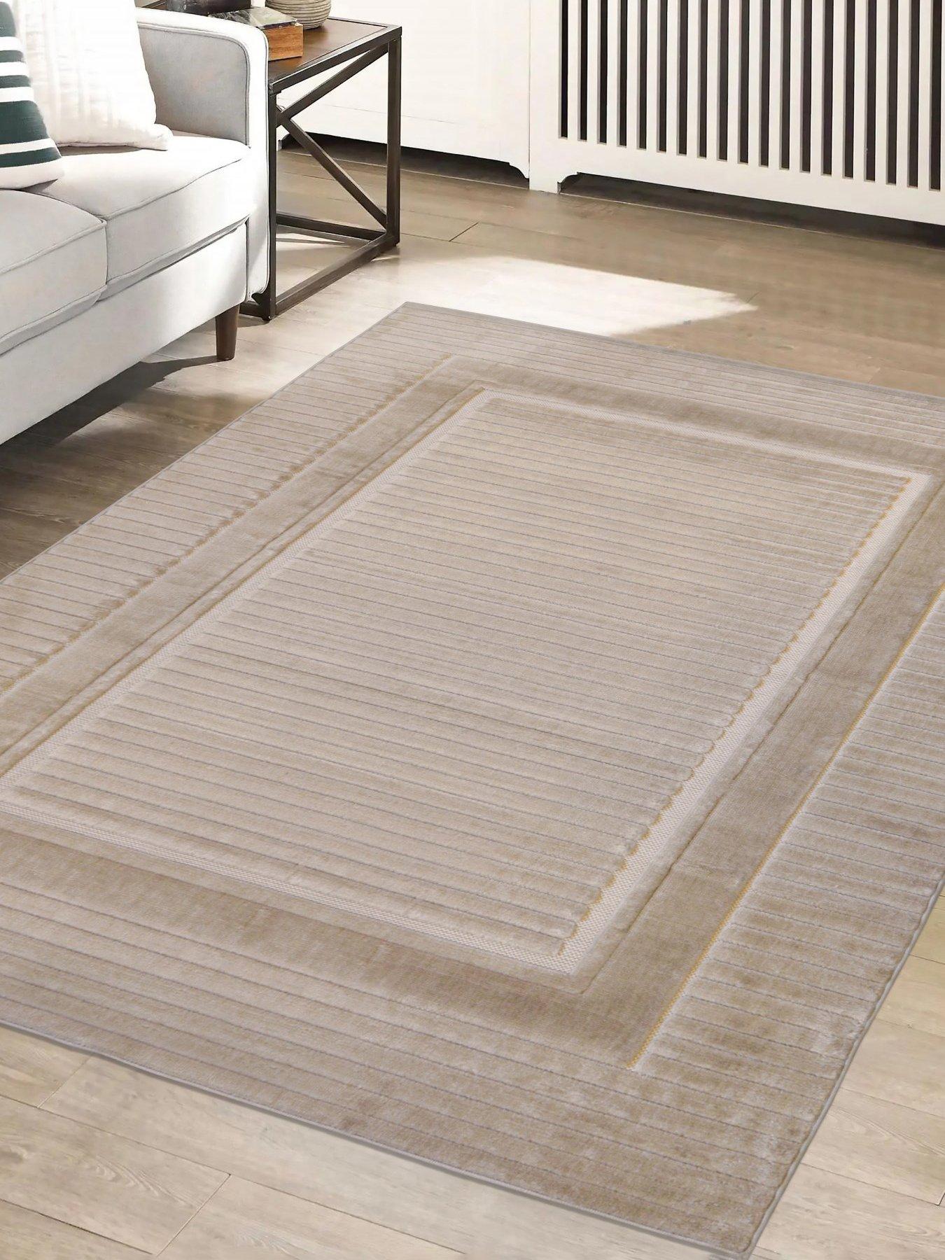 The Very Collection Malmo Border Rug - Natural