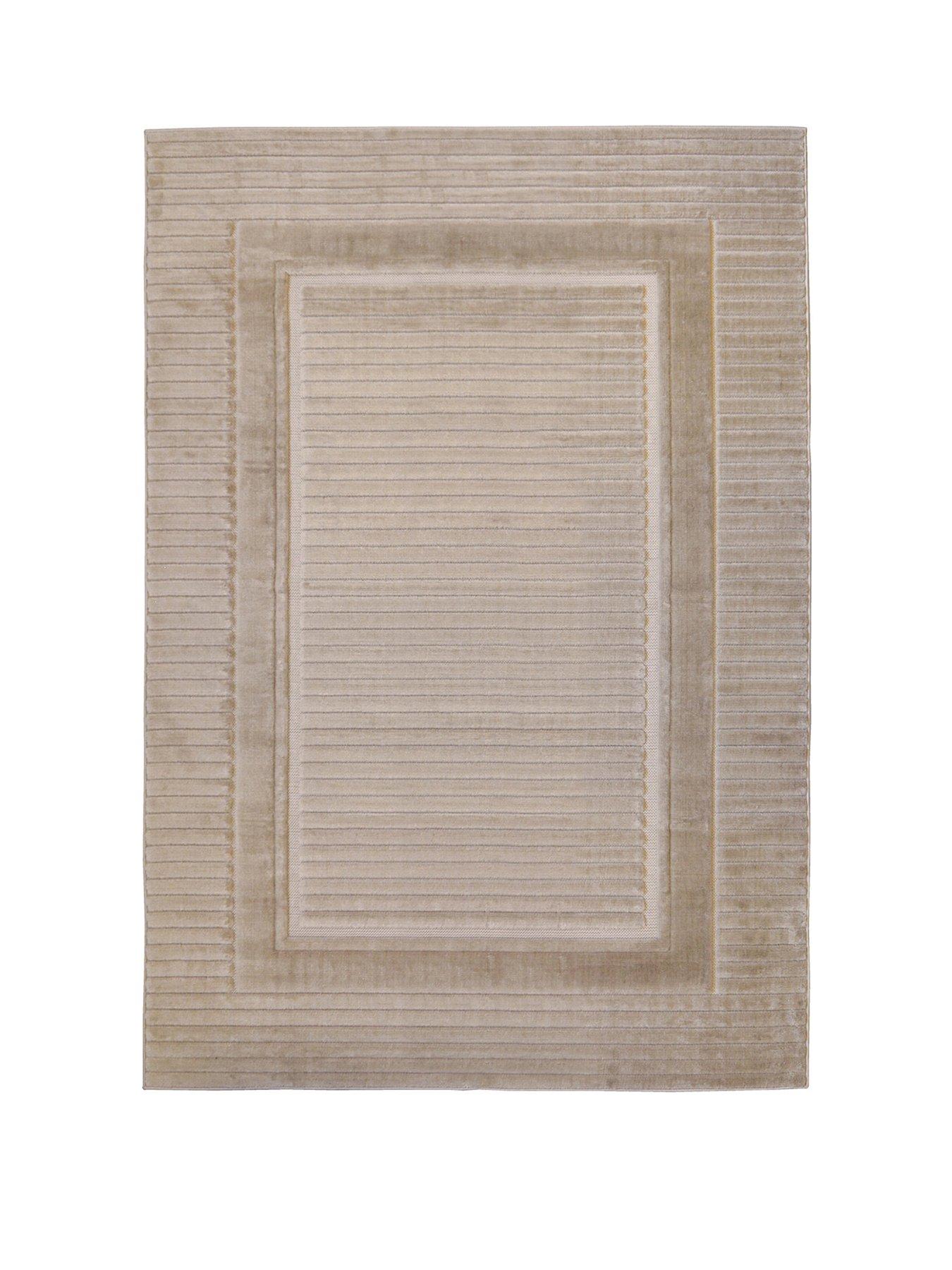 Image 2 of 4 of Very Home Malmo Border Rug - Natural