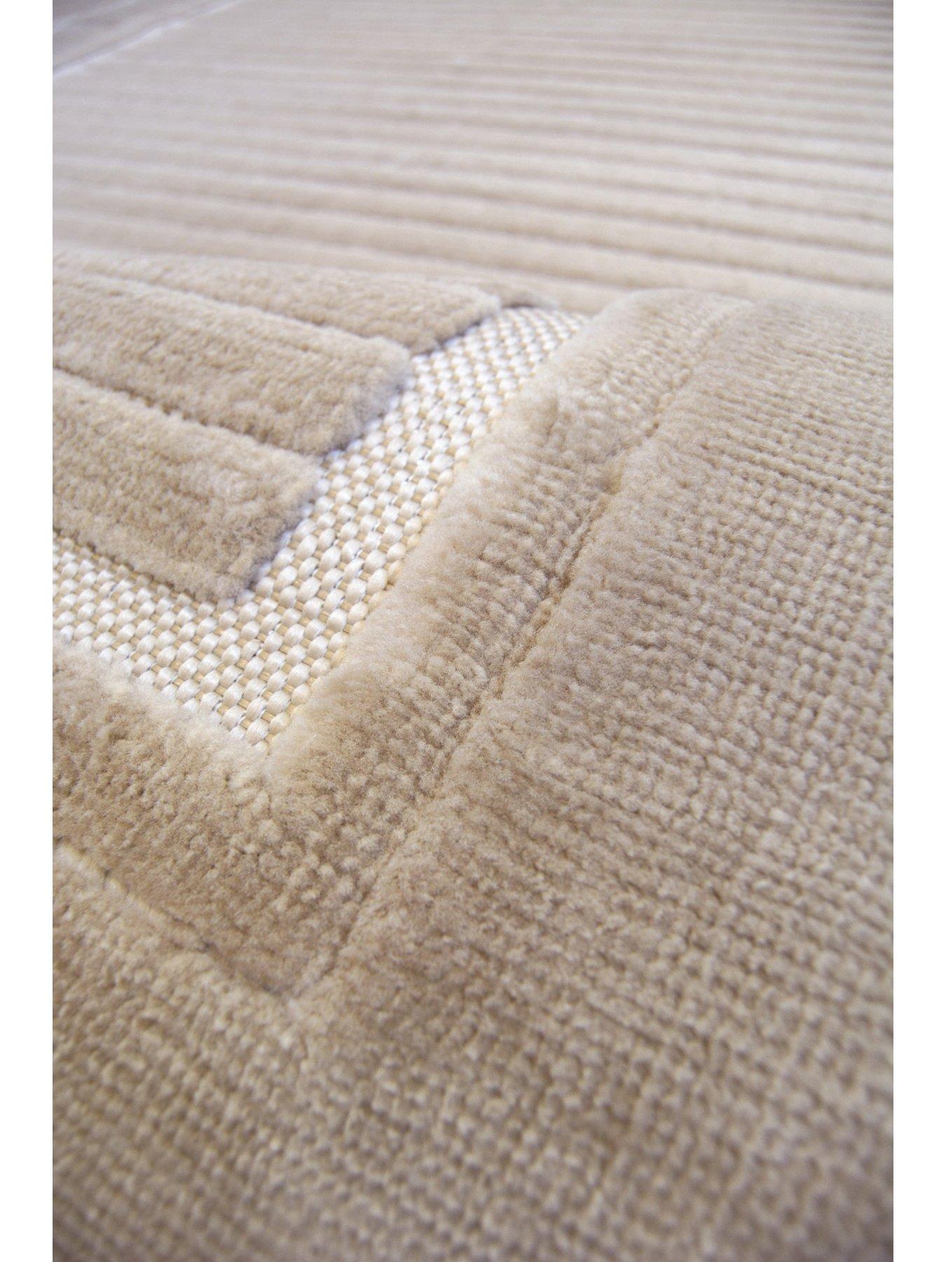 Image 3 of 4 of Very Home Malmo Border Rug - Natural