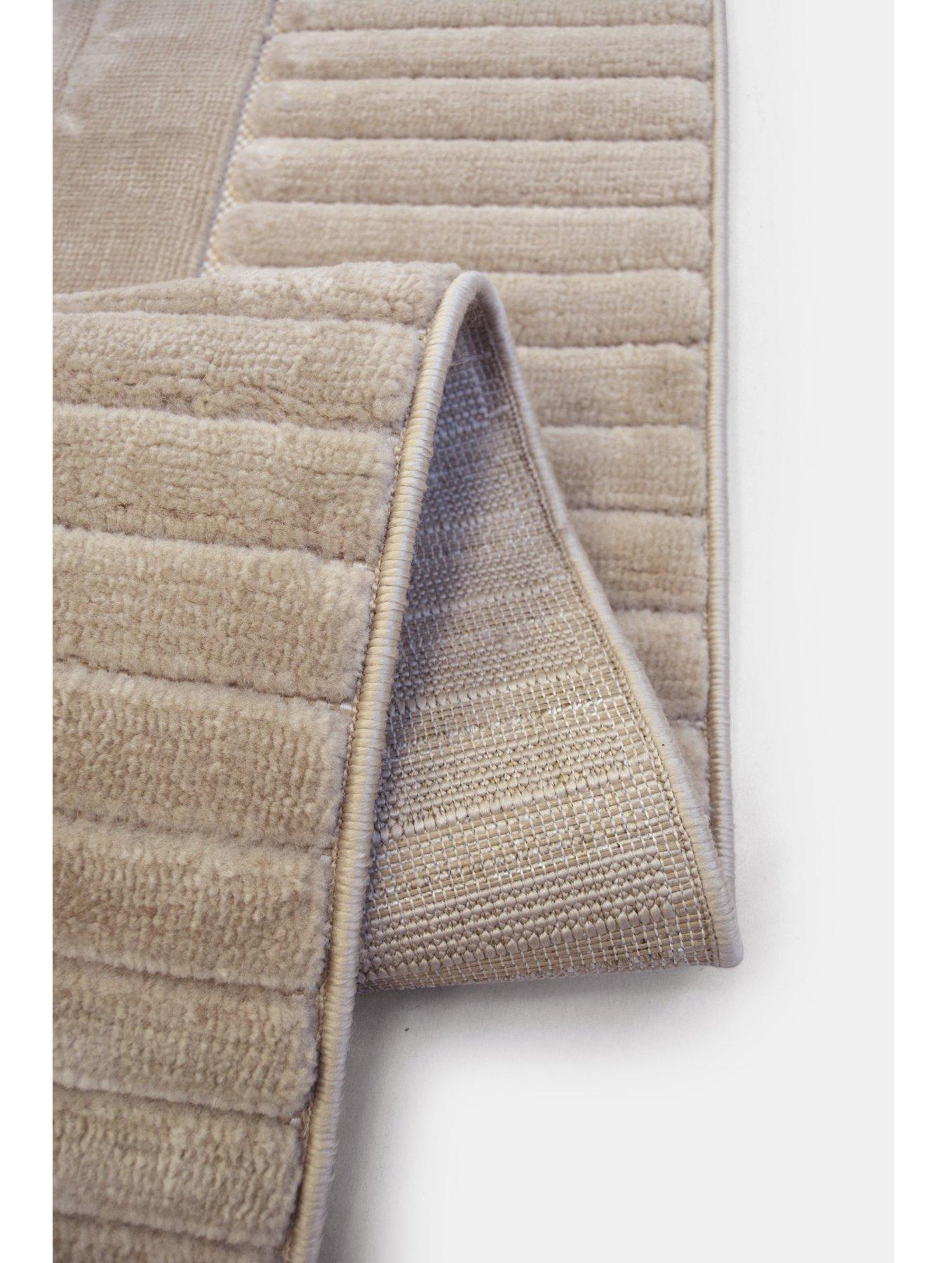 Image 4 of 4 of Very Home Malmo Border Rug - Natural