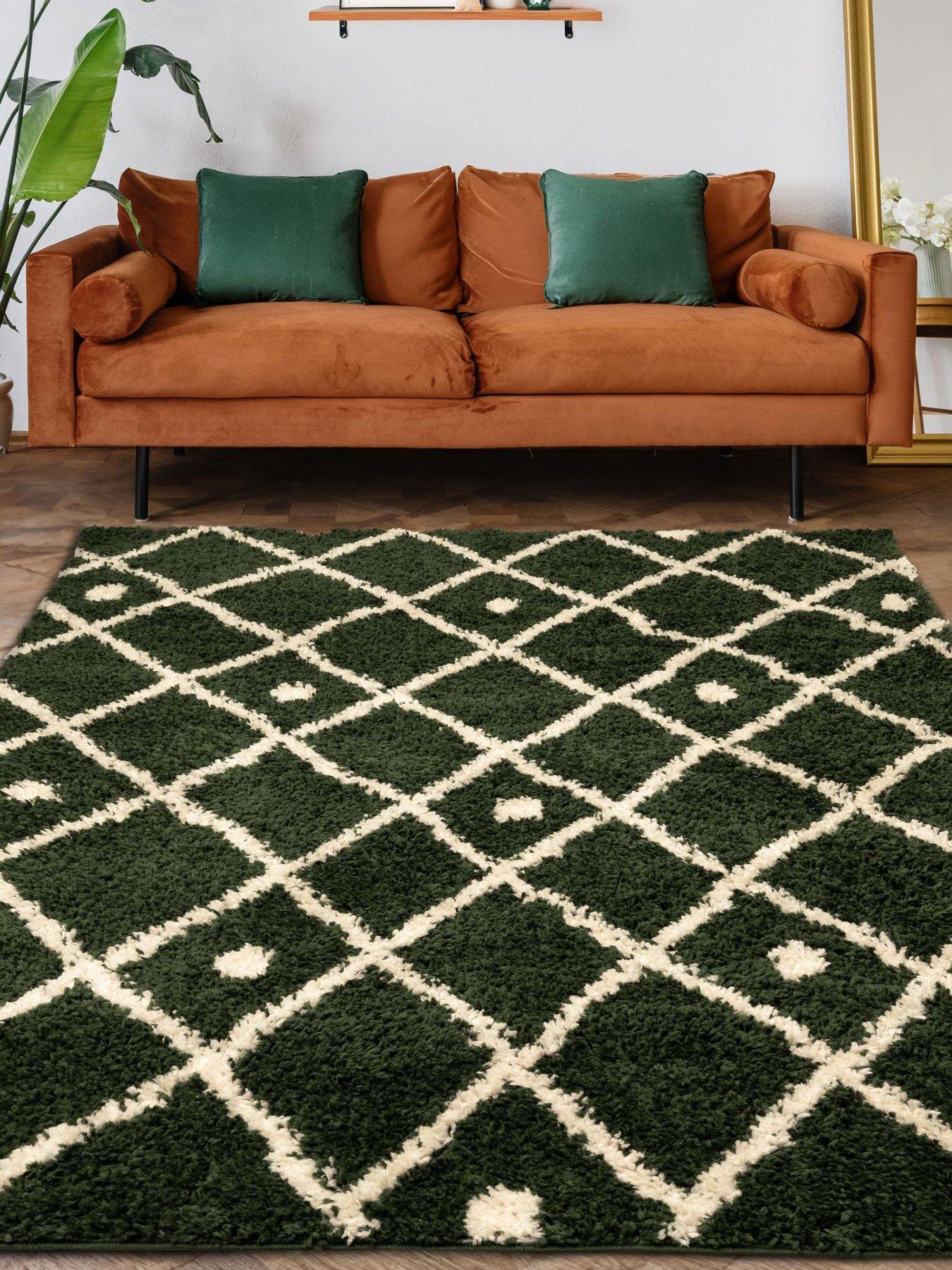 The Very Collection Snug Diamonds Rug - Green