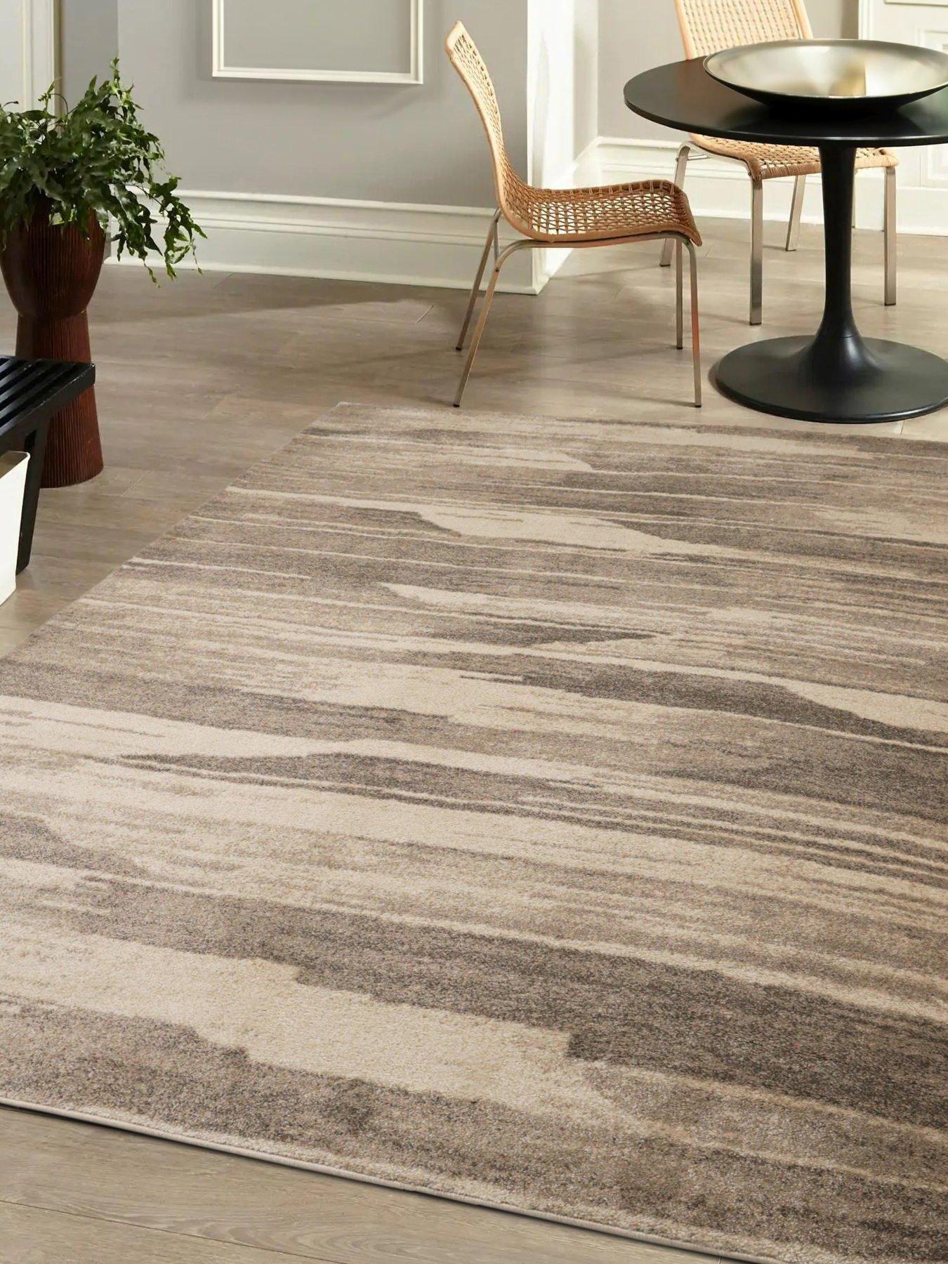 Very Home Freya Abstract Rug - Natural