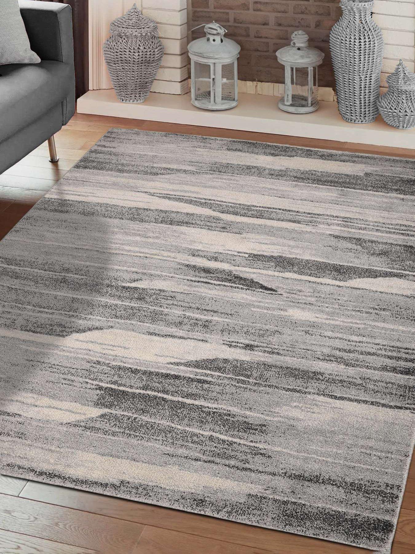 Very Home Freya Abstract Rug - Grey