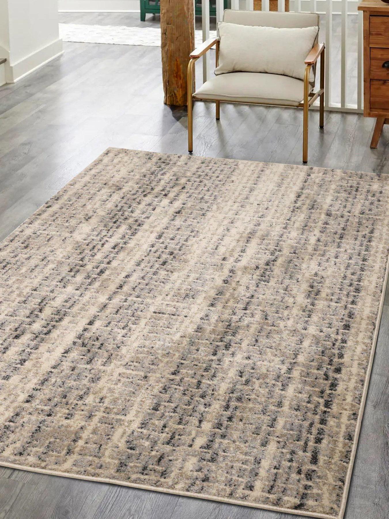 Very Home Freya Textured Rug - Blue