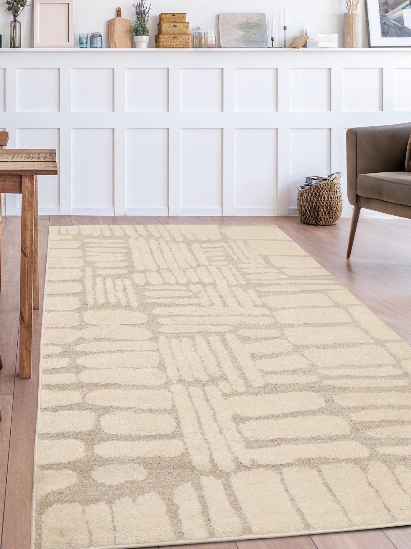 Image 1 of 4 of The Very Collection Ava Pave Rug - Natural