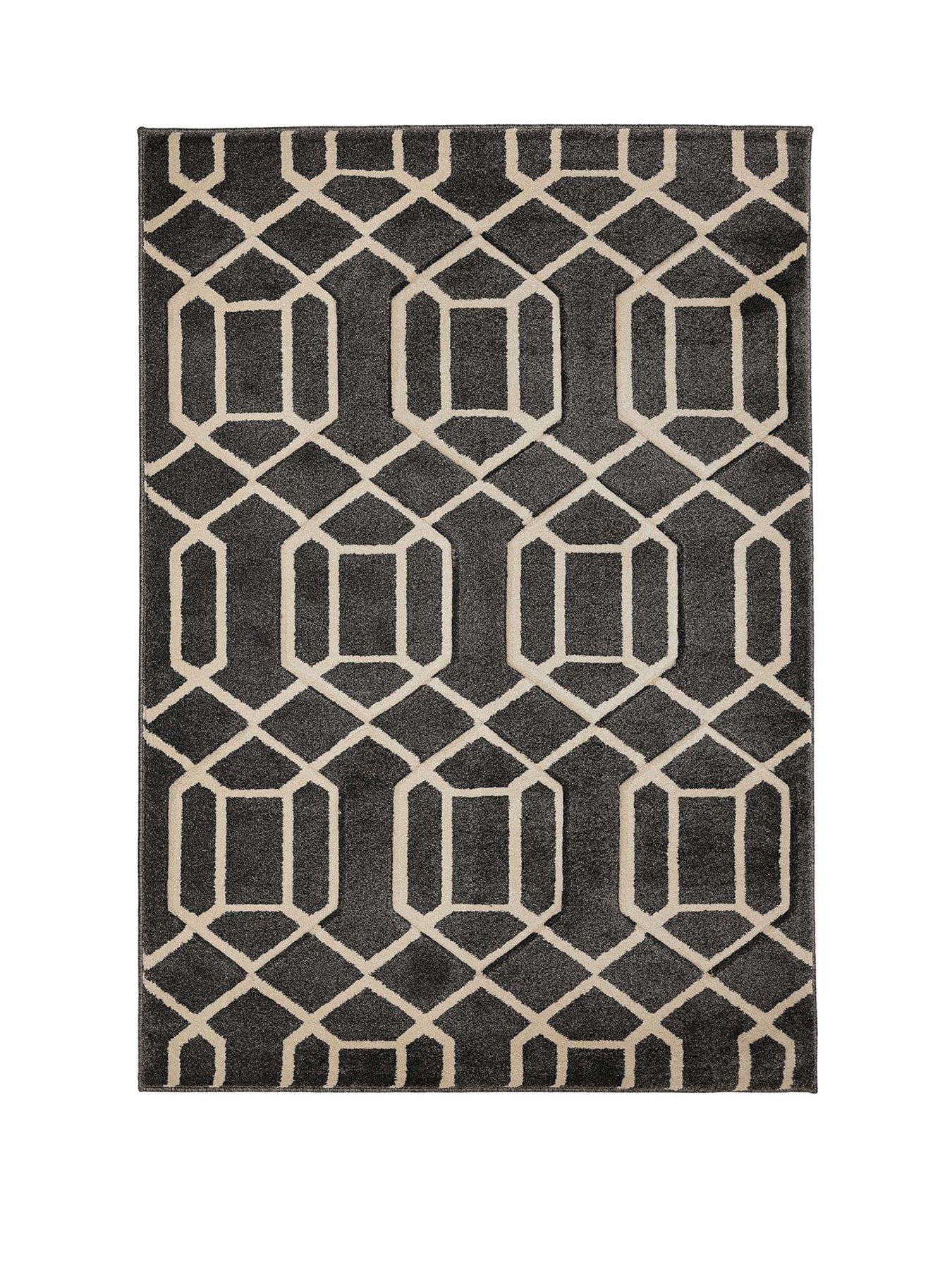 the-very-collection-newport-lattice-grey-rugstillFront