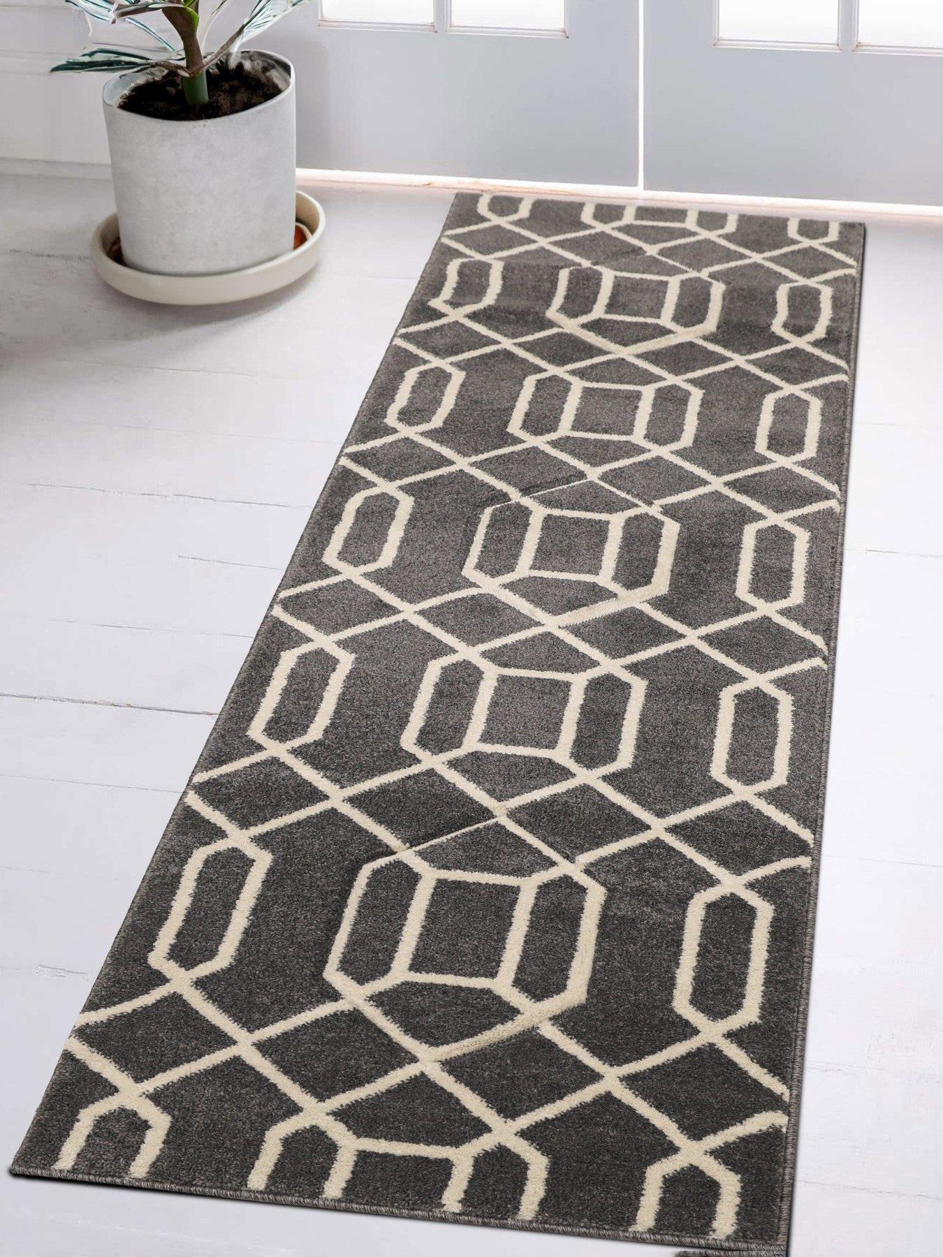 Image 1 of 4 of The Very Collection Newport Lattice Grey Runner