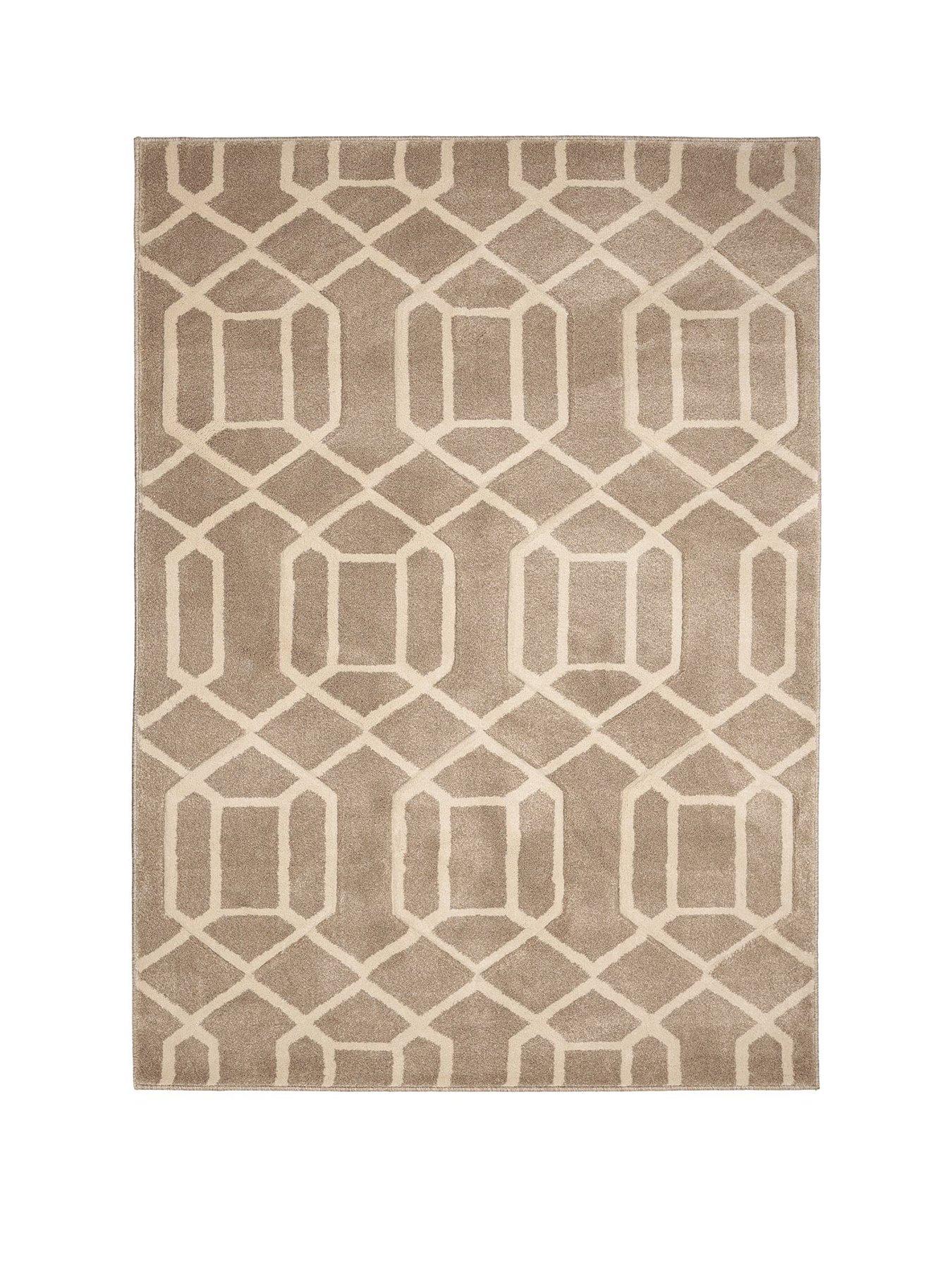 Image 2 of 4 of The Very Collection Newport Lattice Natural Rug