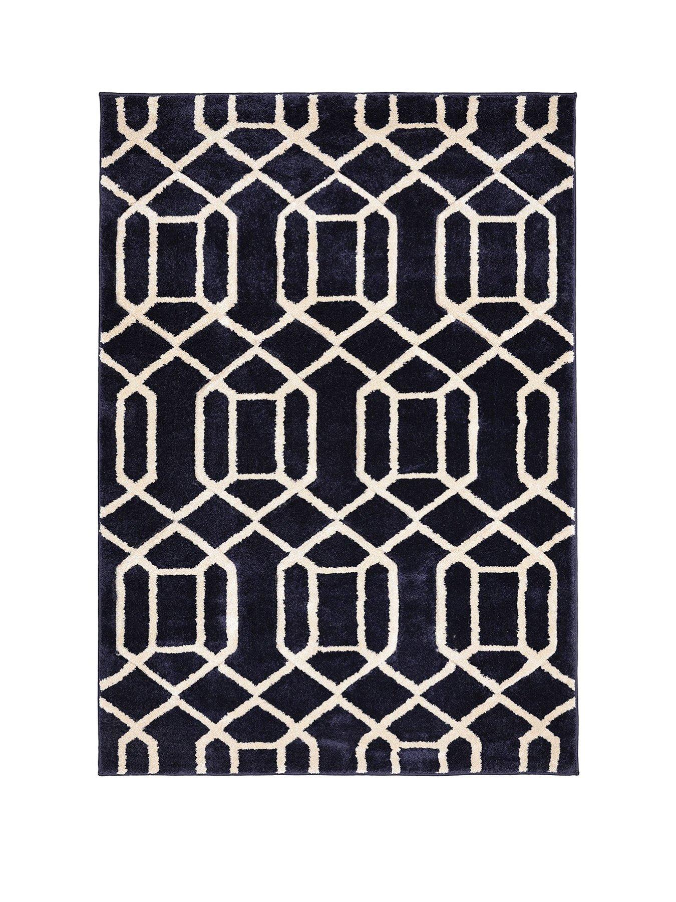 the-very-collection-newport-lattice-navy-rugstillFront