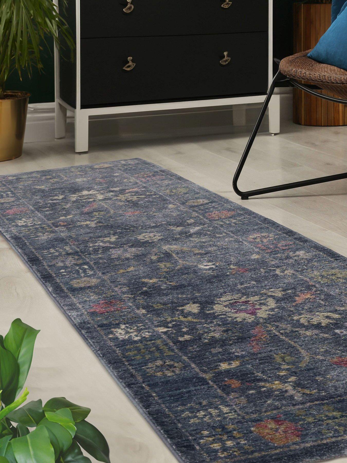 Image 1 of 4 of The Very Collection Orner Traditional Runner - Blue