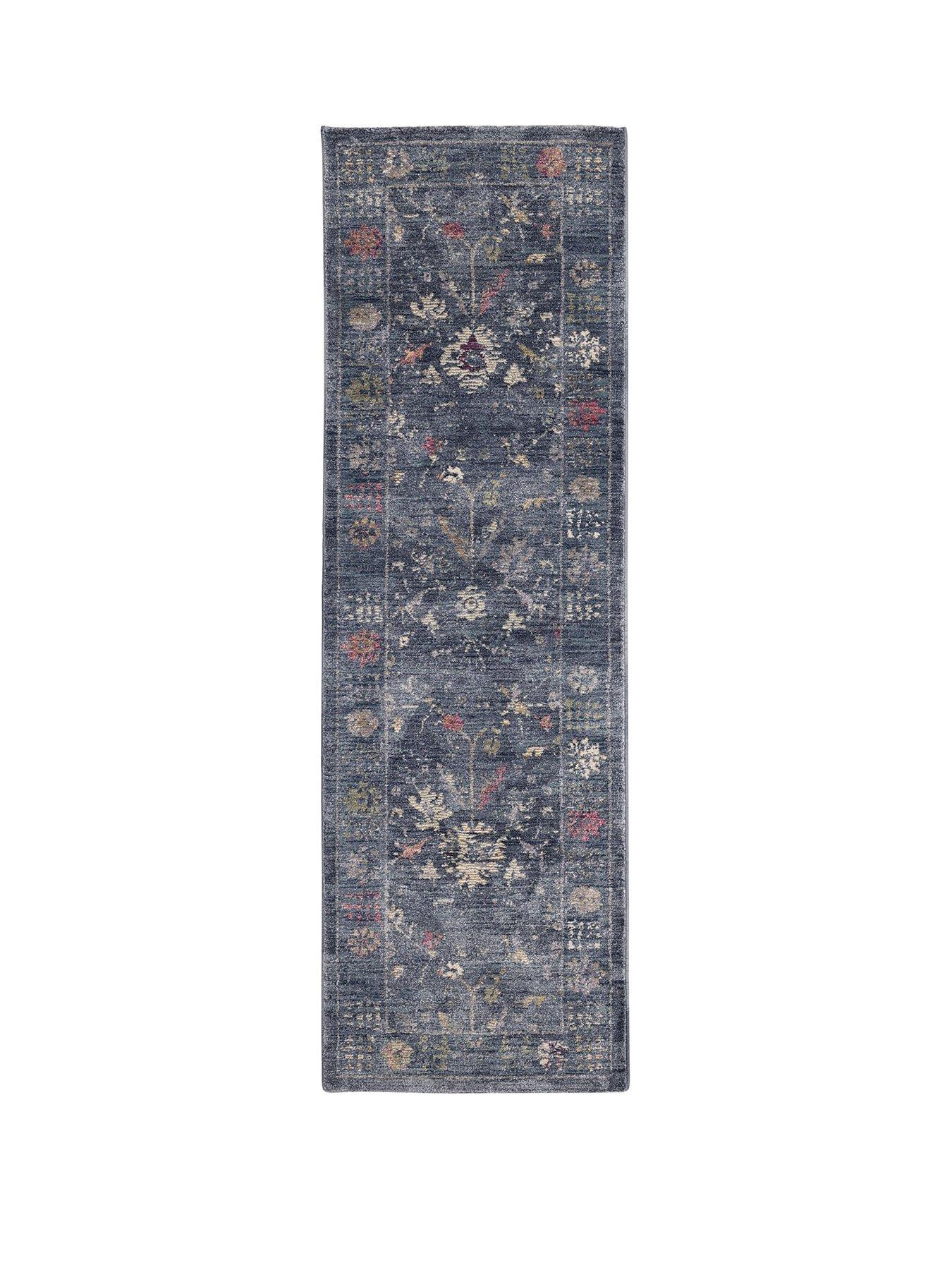 Image 2 of 4 of The Very Collection Orner Traditional Runner - Blue