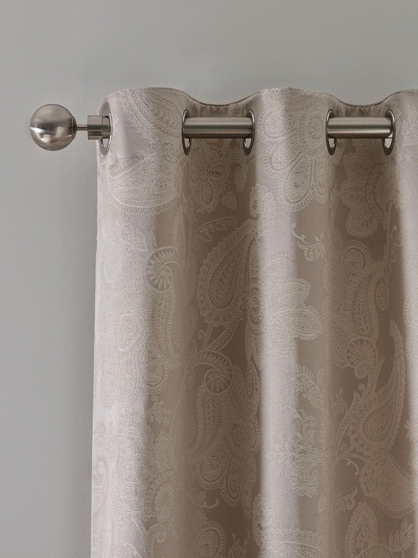 Image 2 of 4 of Catherine Lansfield Opulent Jacquard Curtains- 66x90 Inch