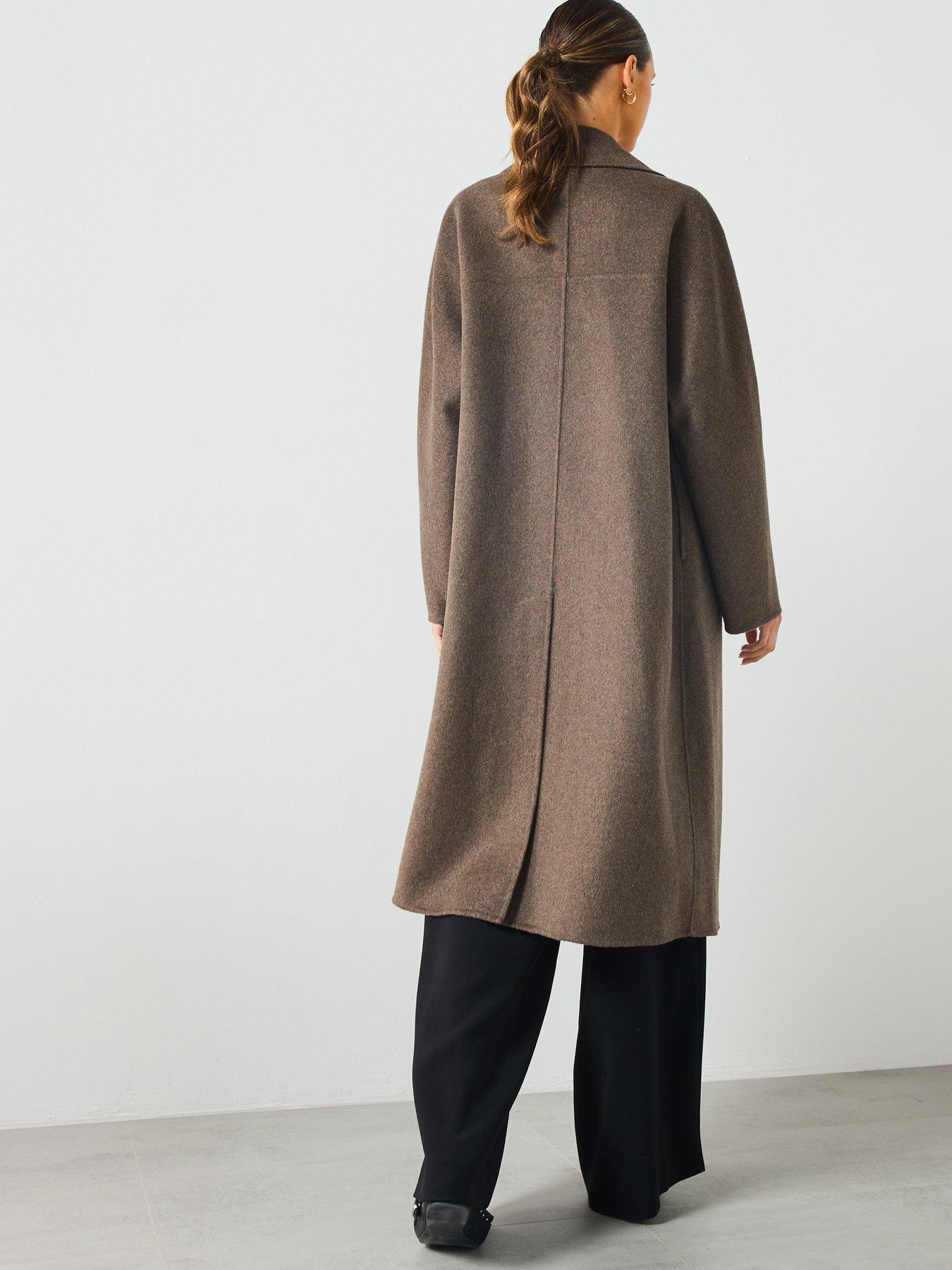 mango-double-breasted-duster-coat-greystillFront