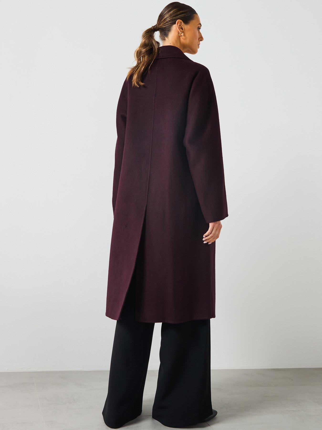 mango-double-breasted-duster-coat-burgundystillFront