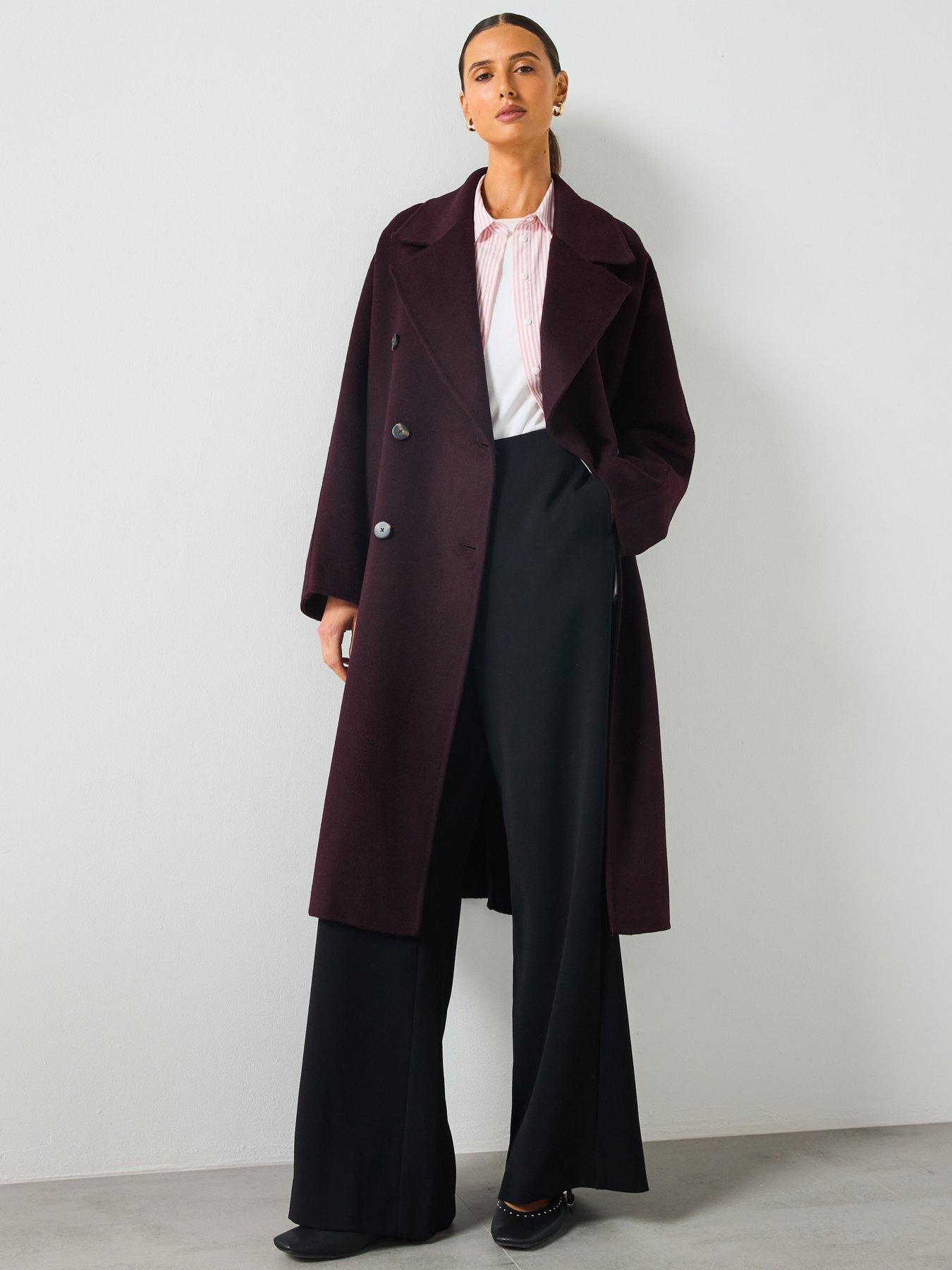 mango-double-breasted-duster-coat-burgundydetail