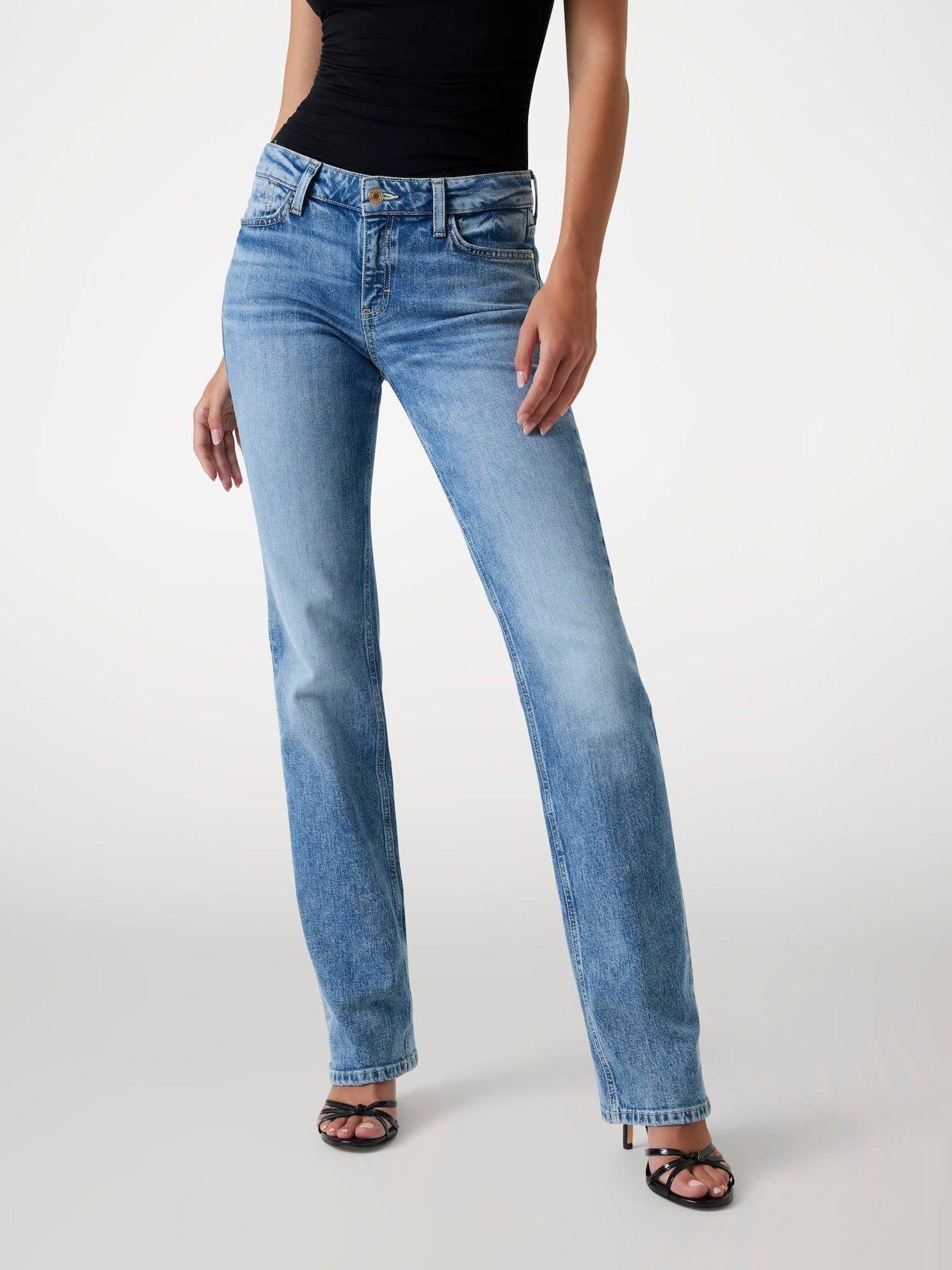Image 1 of 4 of Guess Nicky Cigarette Jeans - Blue