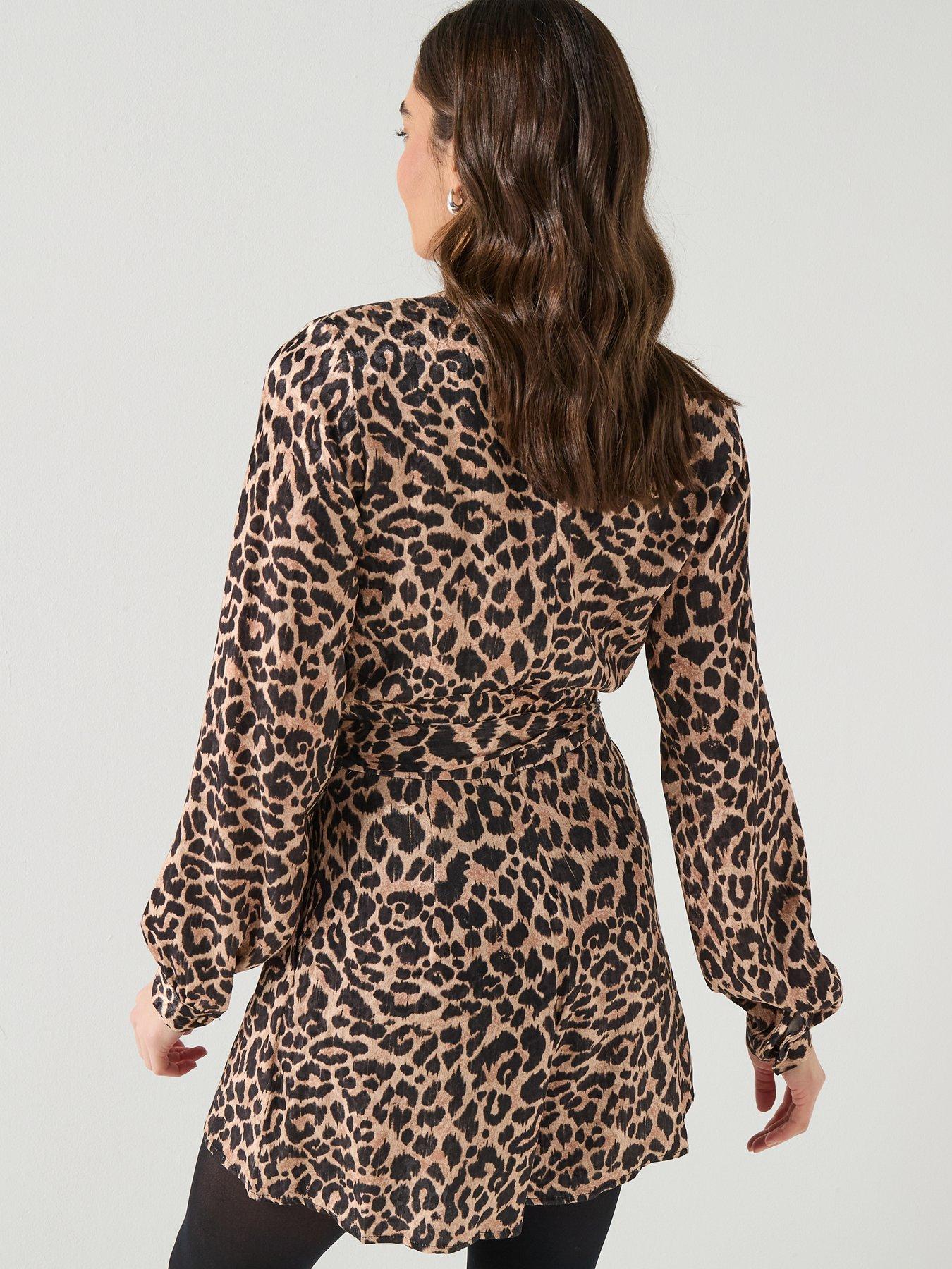 guess-long-sleeve-malorie-belted-short-romper-brownstillFront