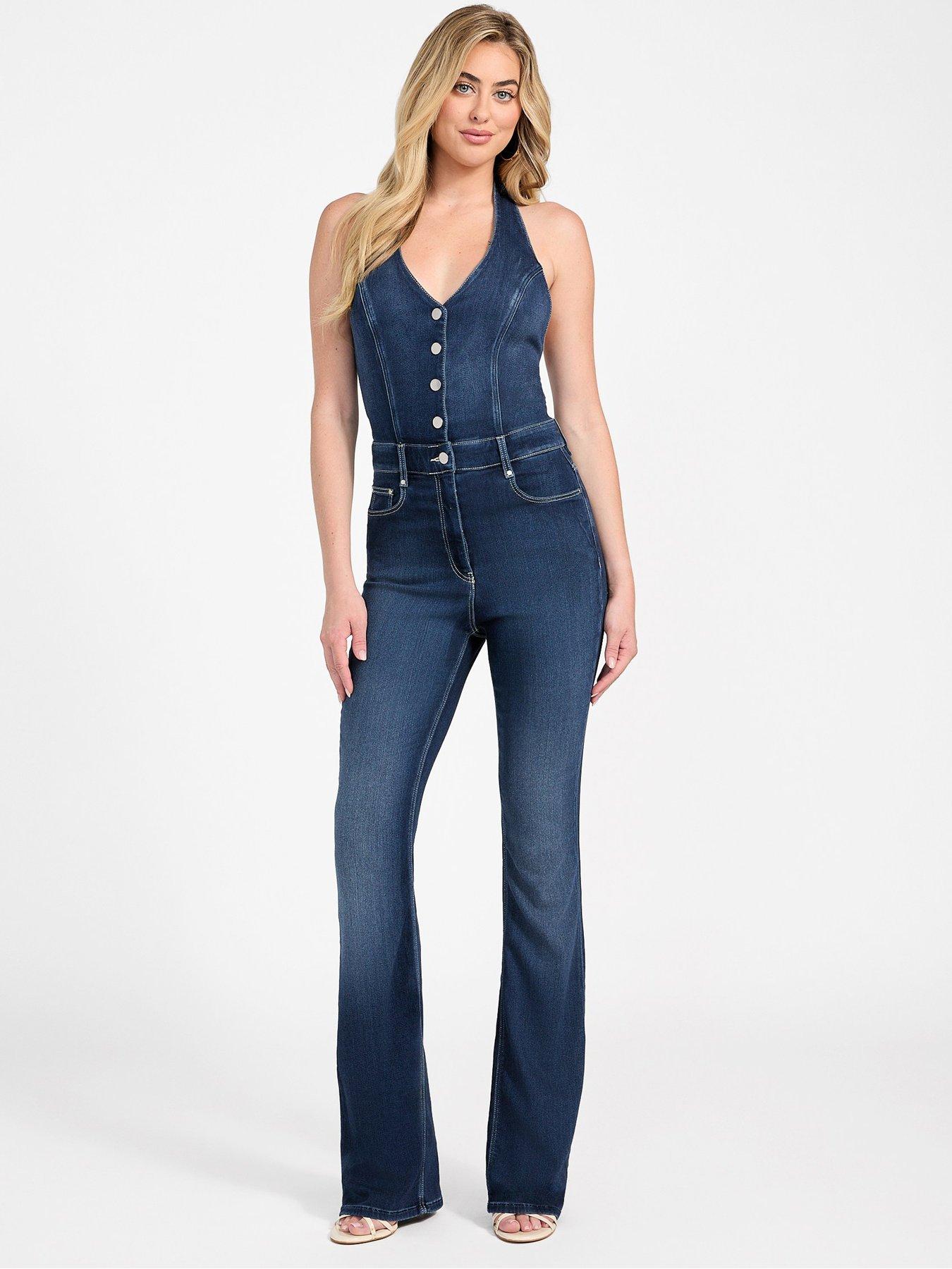 Image 1 of 4 of Guess Betsy Jumpsuit - Blue