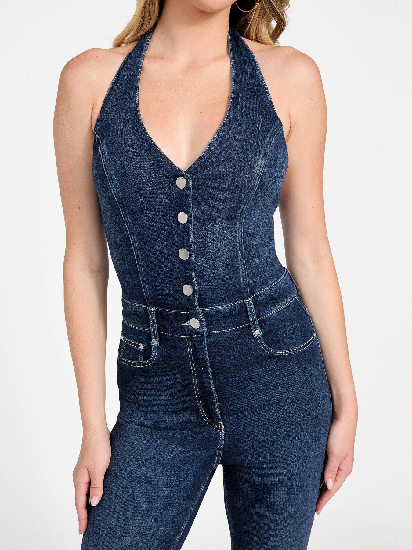 Image 3 of 4 of Guess Betsy Jumpsuit - Blue