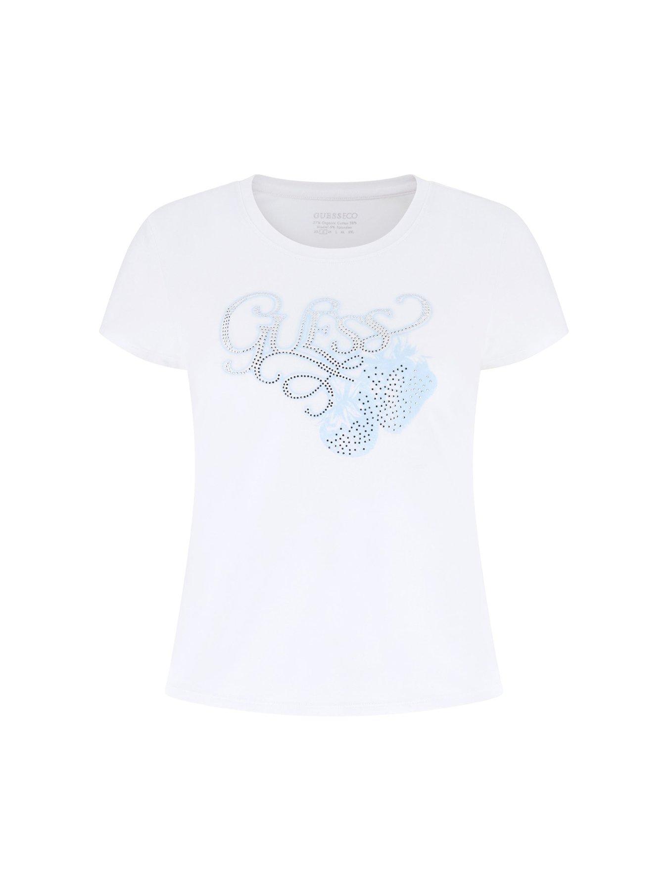 guess-short-sleeve-strawberry-t-shirt-whiteoutfit