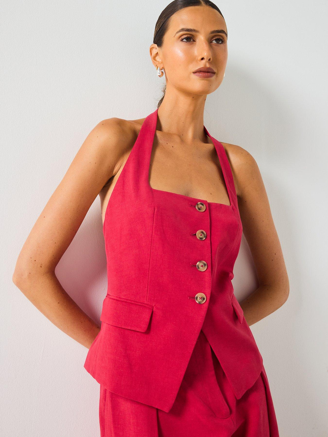 mango-linen-blend-suit-waistcoat-reddetail